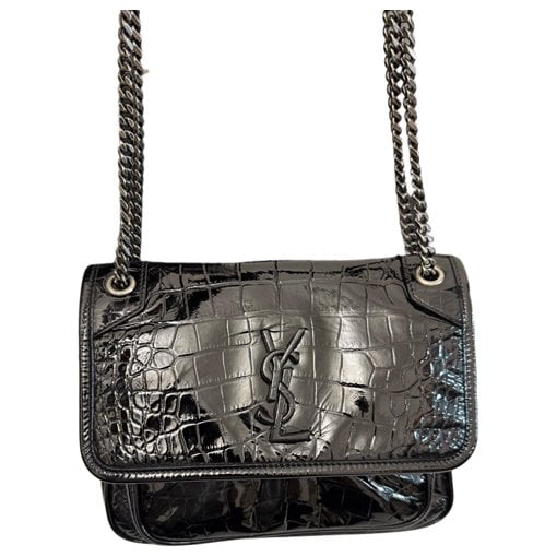 Patent leather crossbody bag