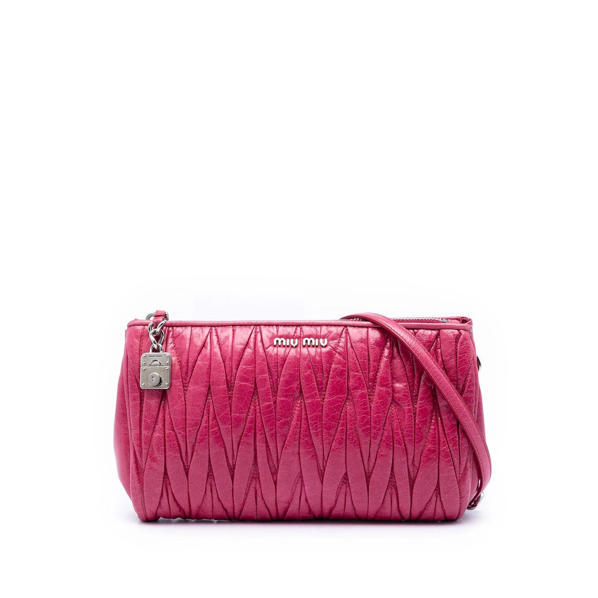 Miu Miu Matelassé leather handbag