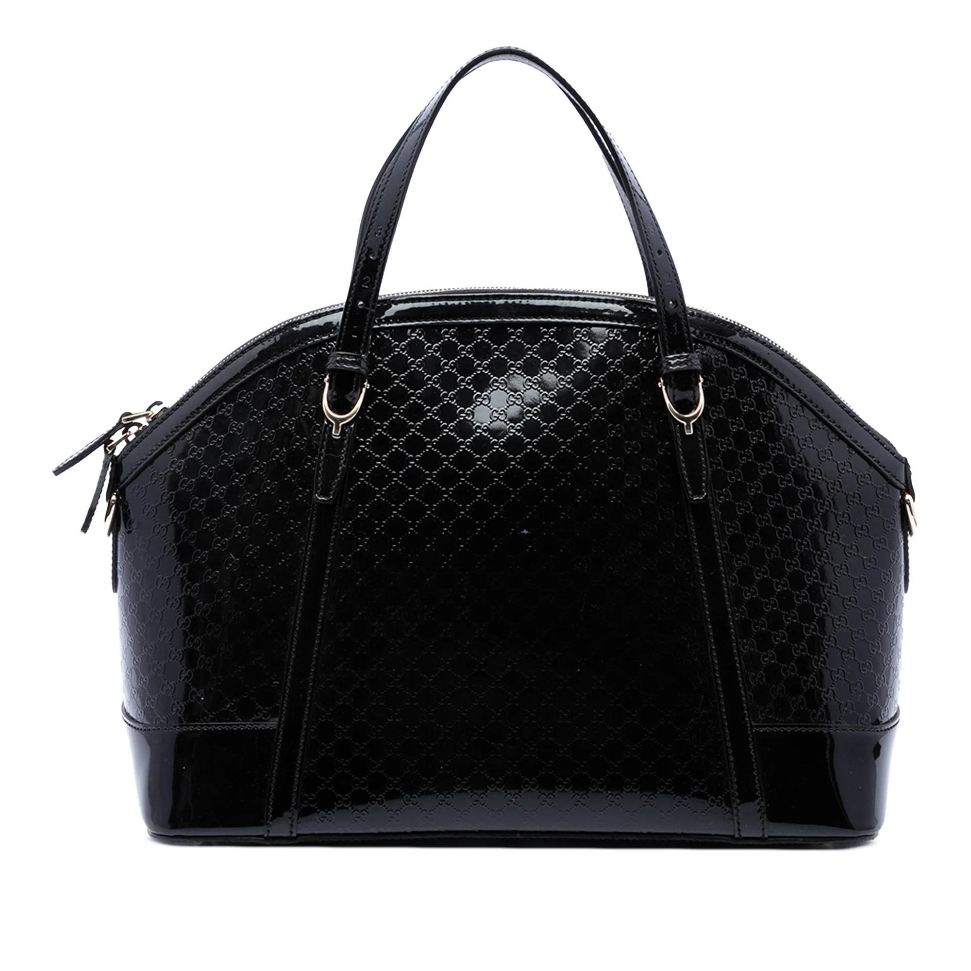 Dôme patent leather handbag