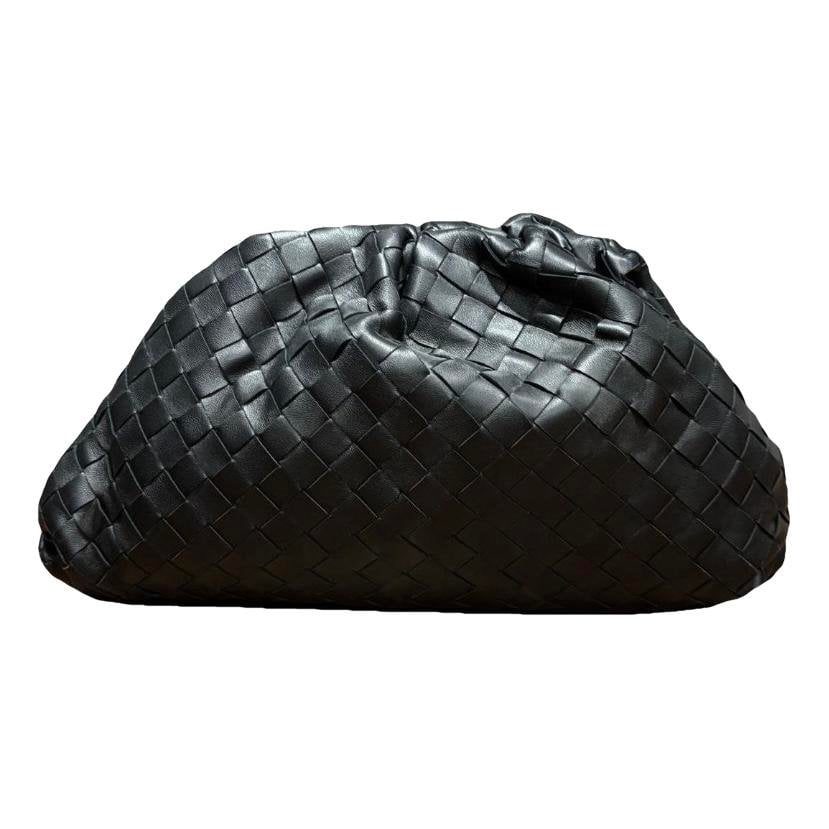 Pouch leather clutch bag