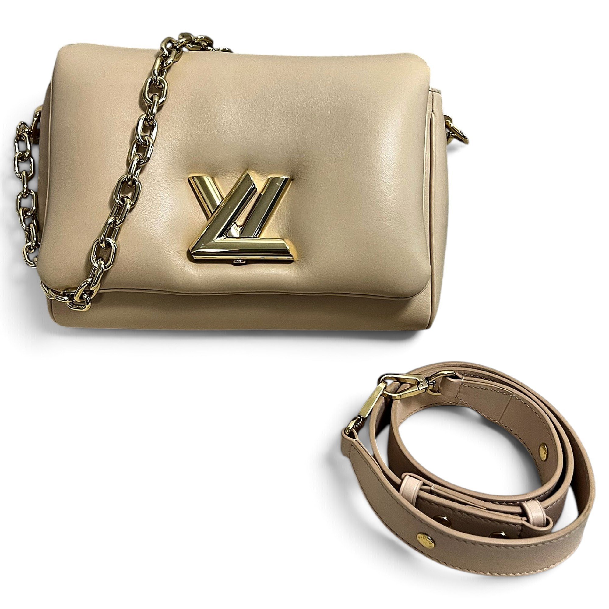Coussin leather handbag