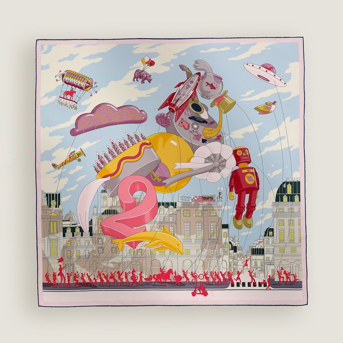 Lenço 90 Hermès Parade