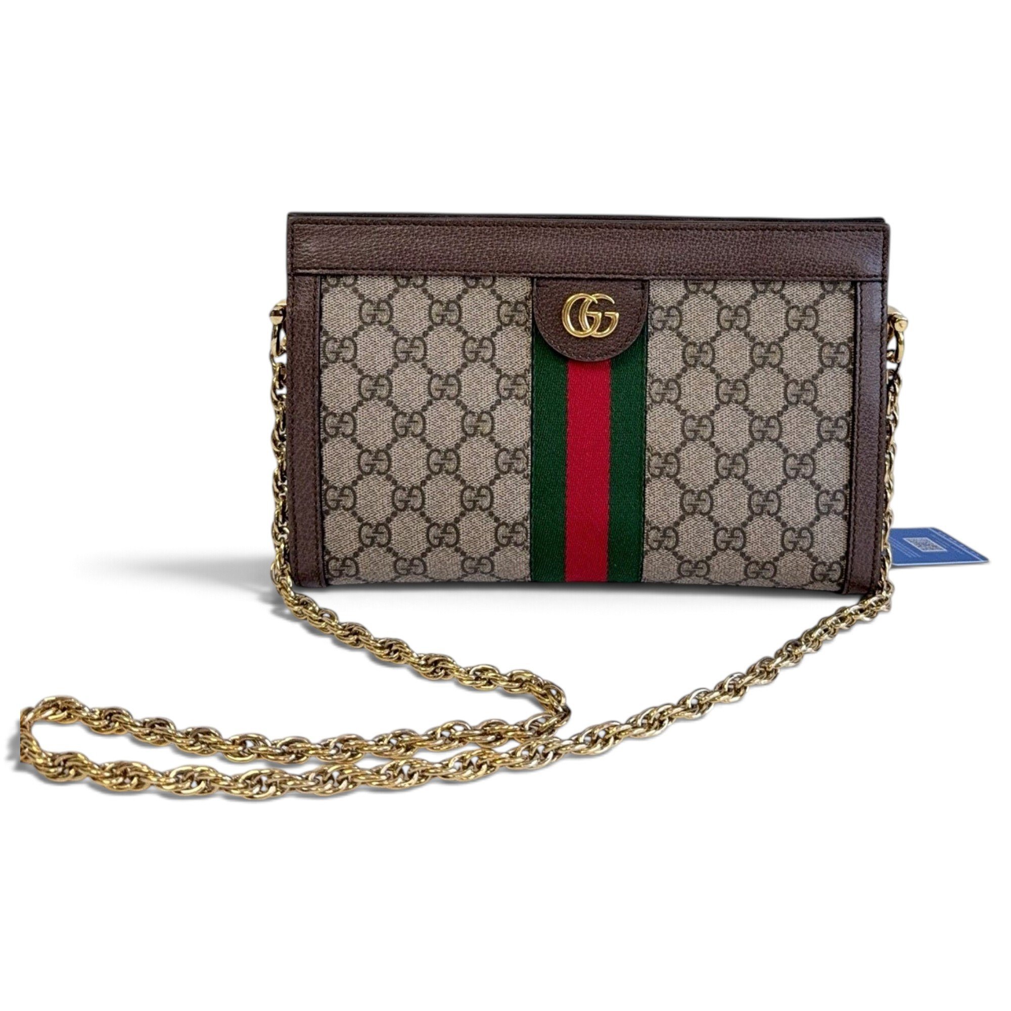 Ophidia Chain leather handbag