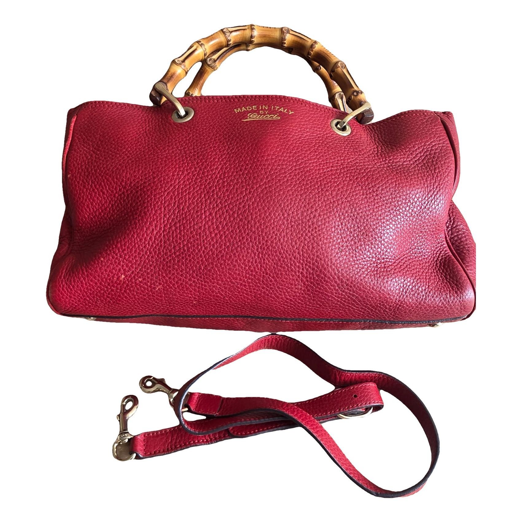Bamboo Shopper leather tote