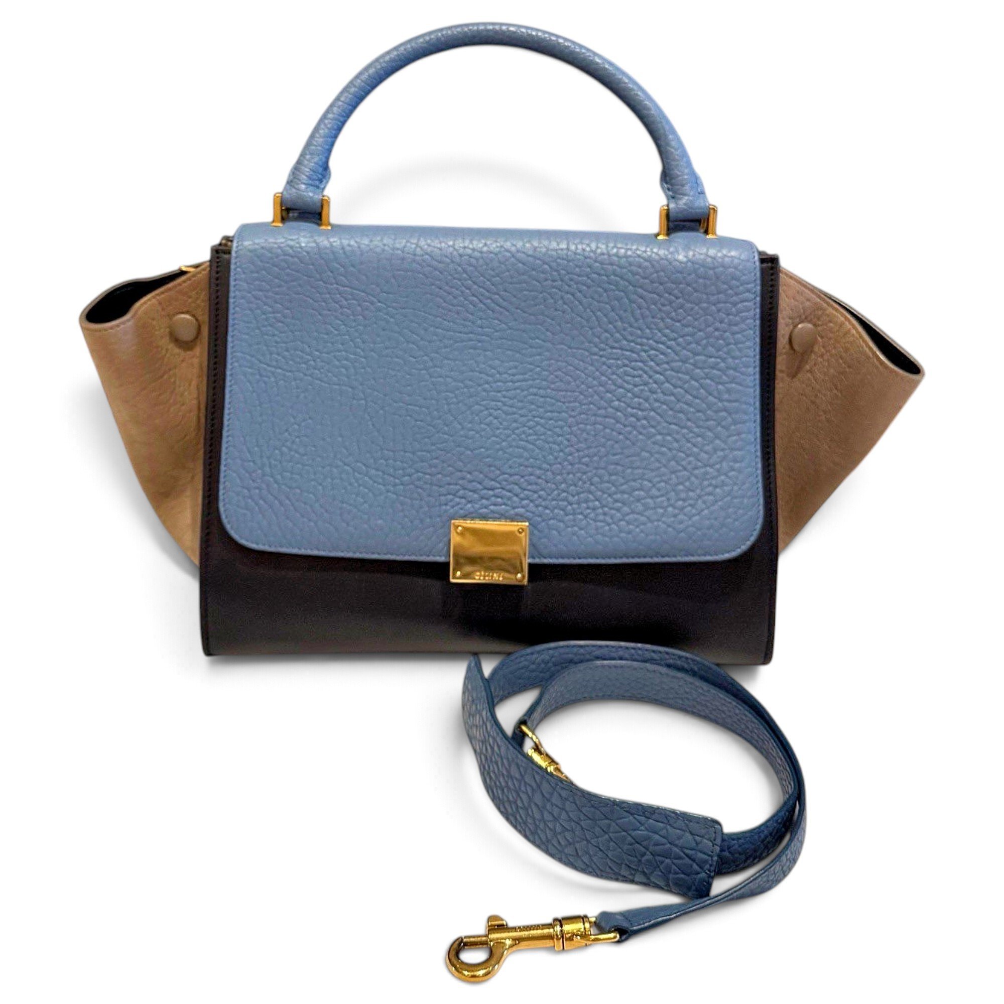 Celine Trapèze leather handbag