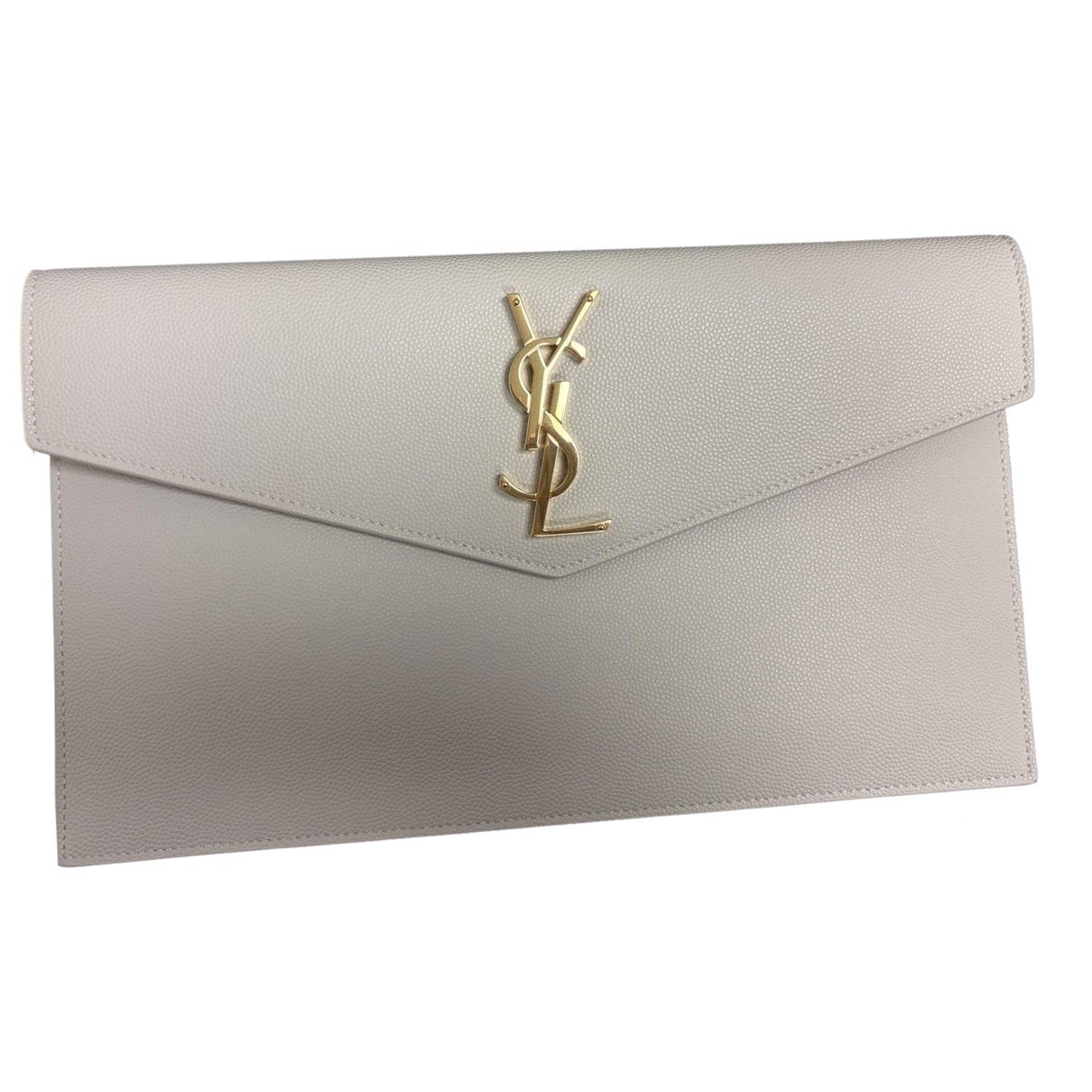 Leather clutch bag