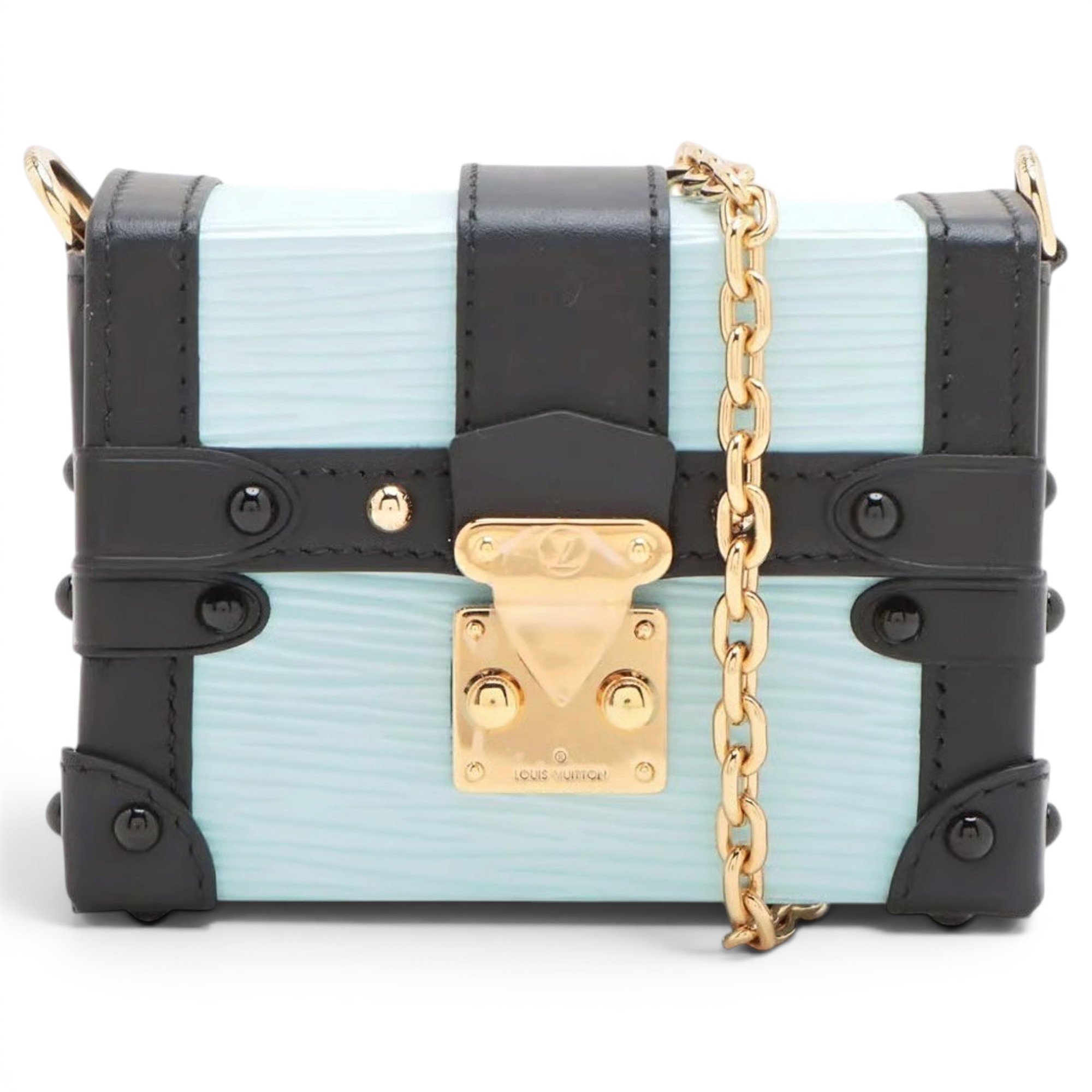 Leather clutch bag
