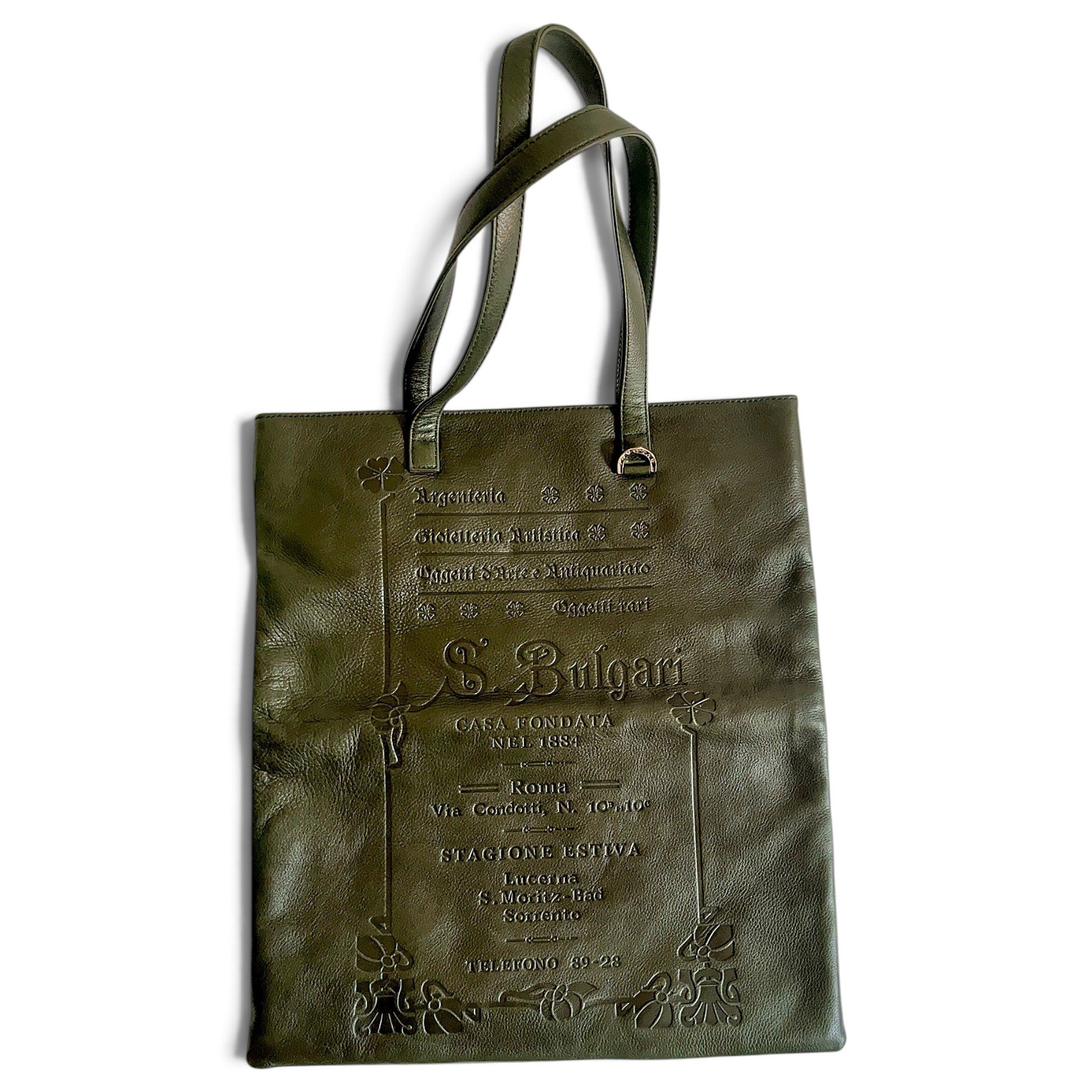 Leather tote