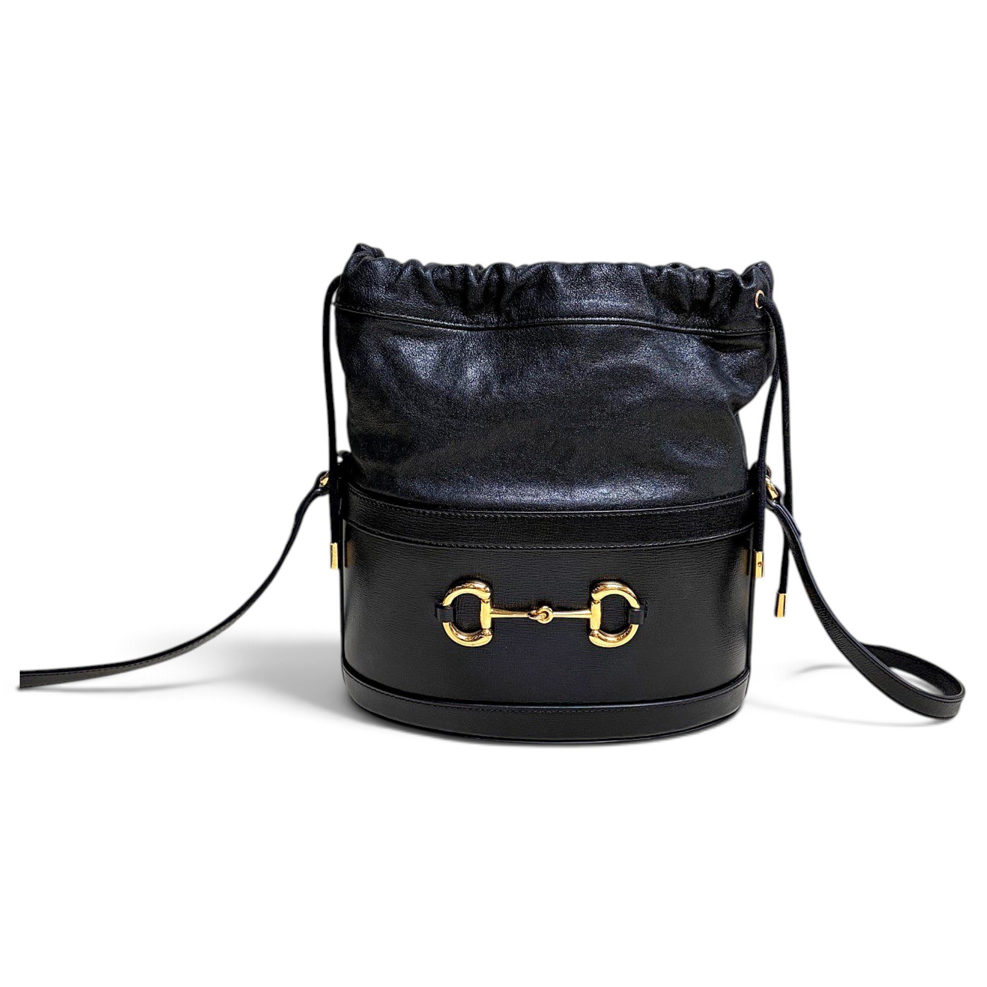 Horsebit 1955 Bucket leather crossbody bag