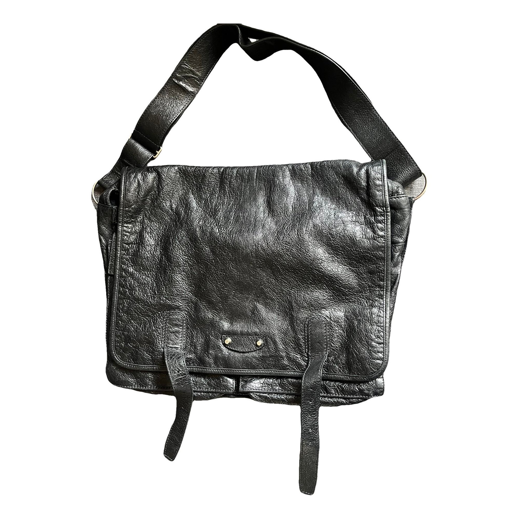 City leather handbag