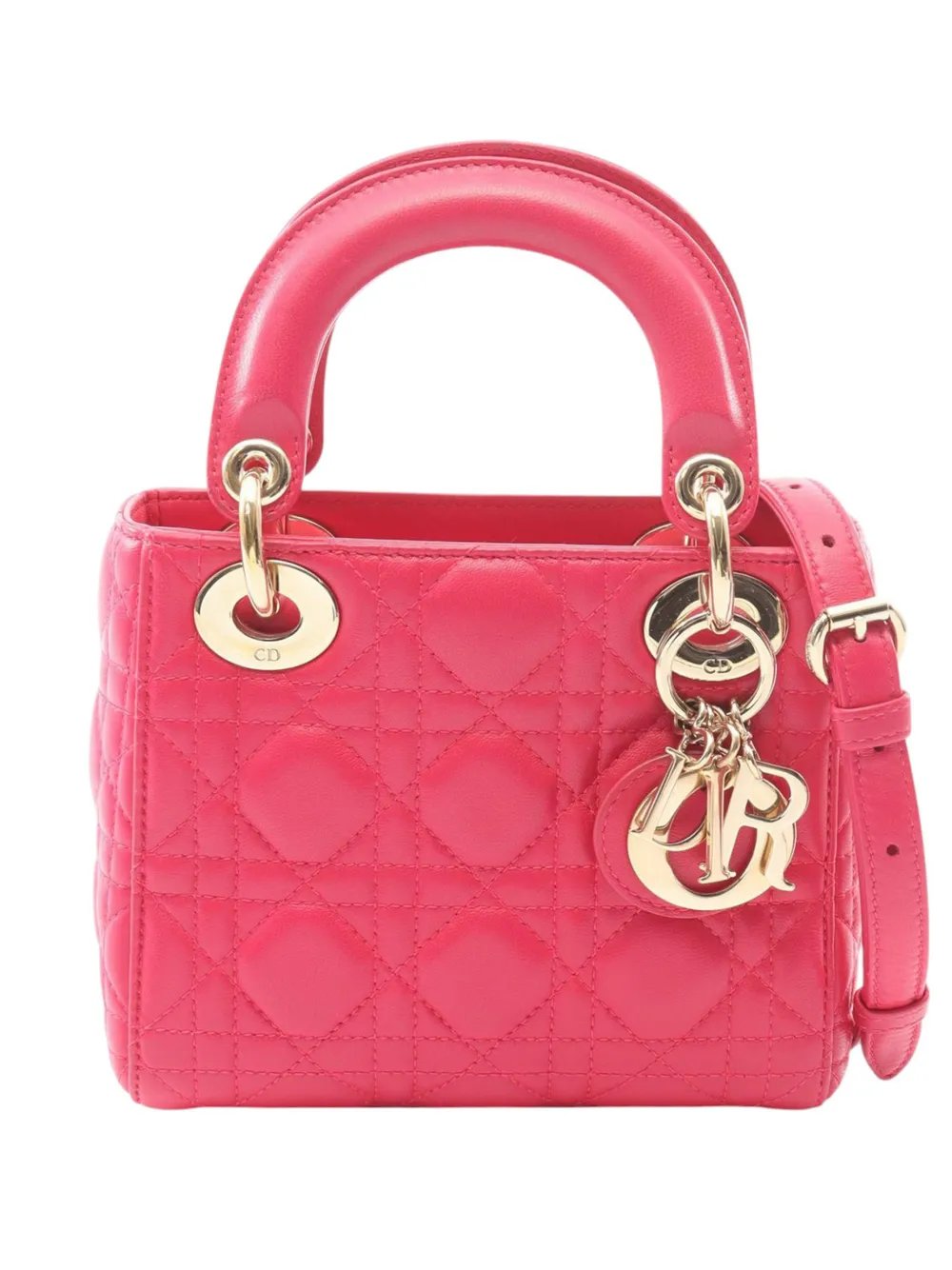2010-2026 Mini Lambskin Cannage Lady Dior satchel