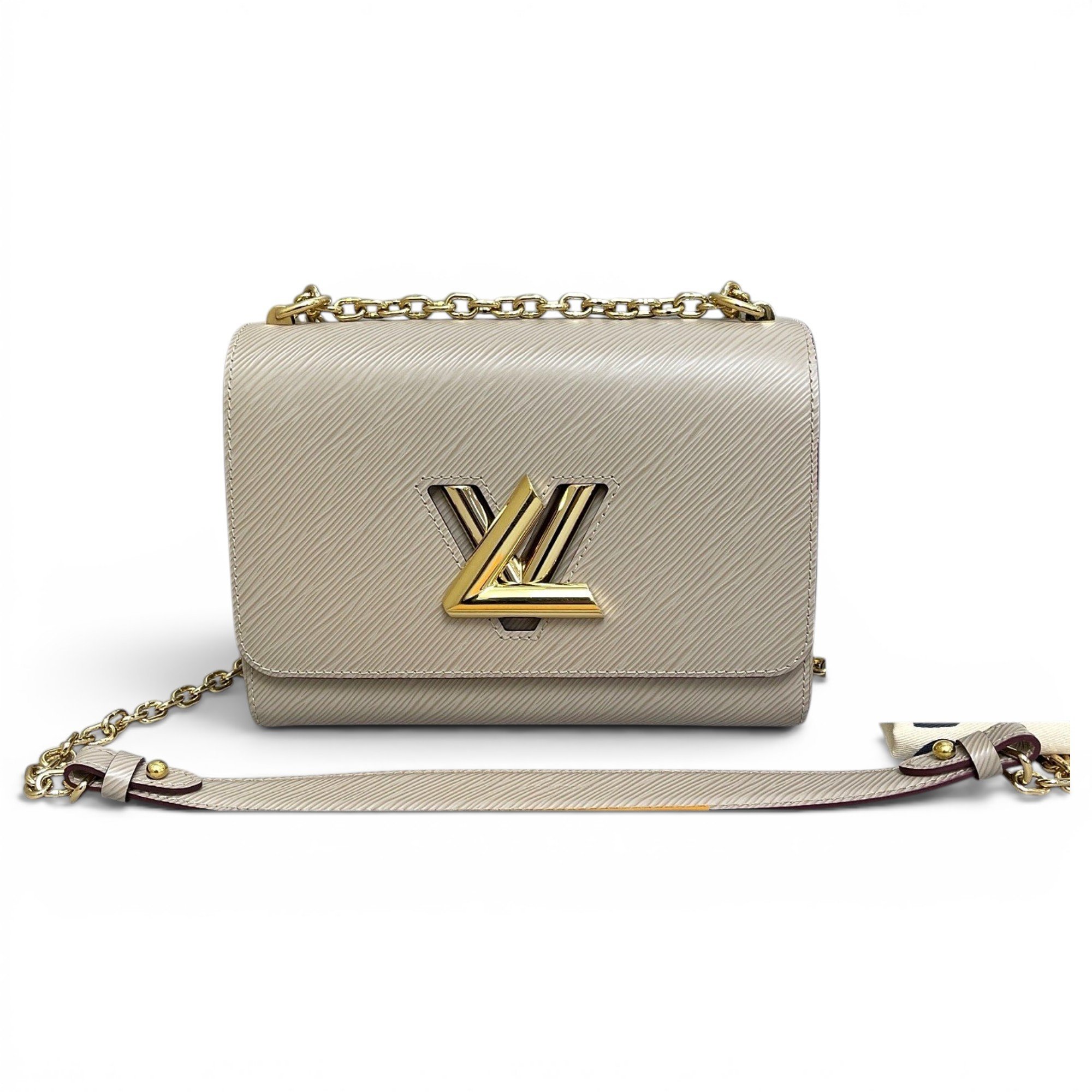 Twist leather handbag