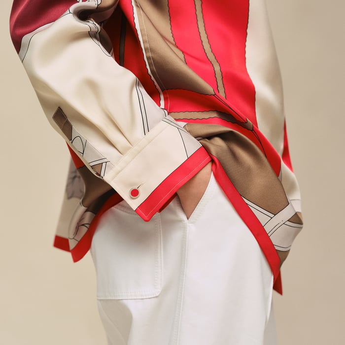 Beige Amande "Grand Manege Detail Remix" Shirt