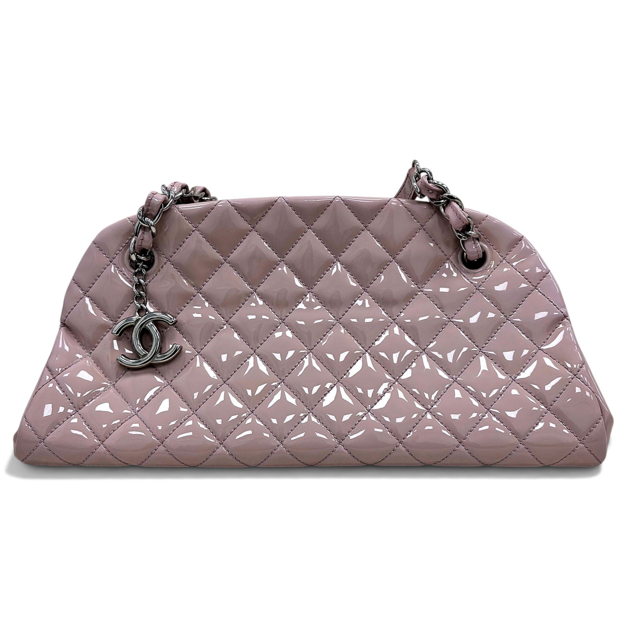Patent leather handbag