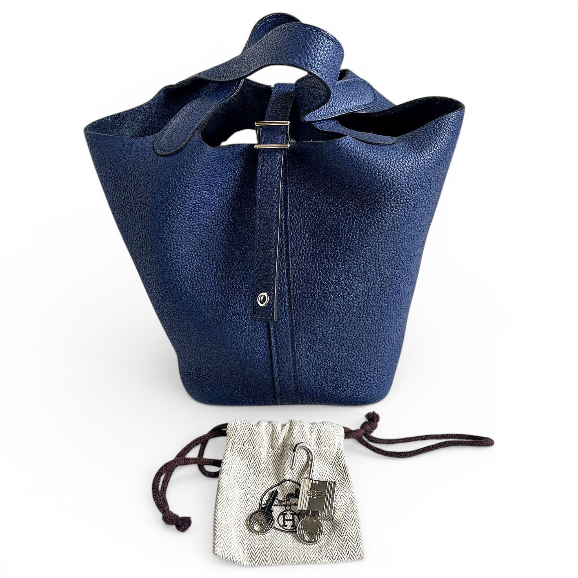 Picotin leather handbag