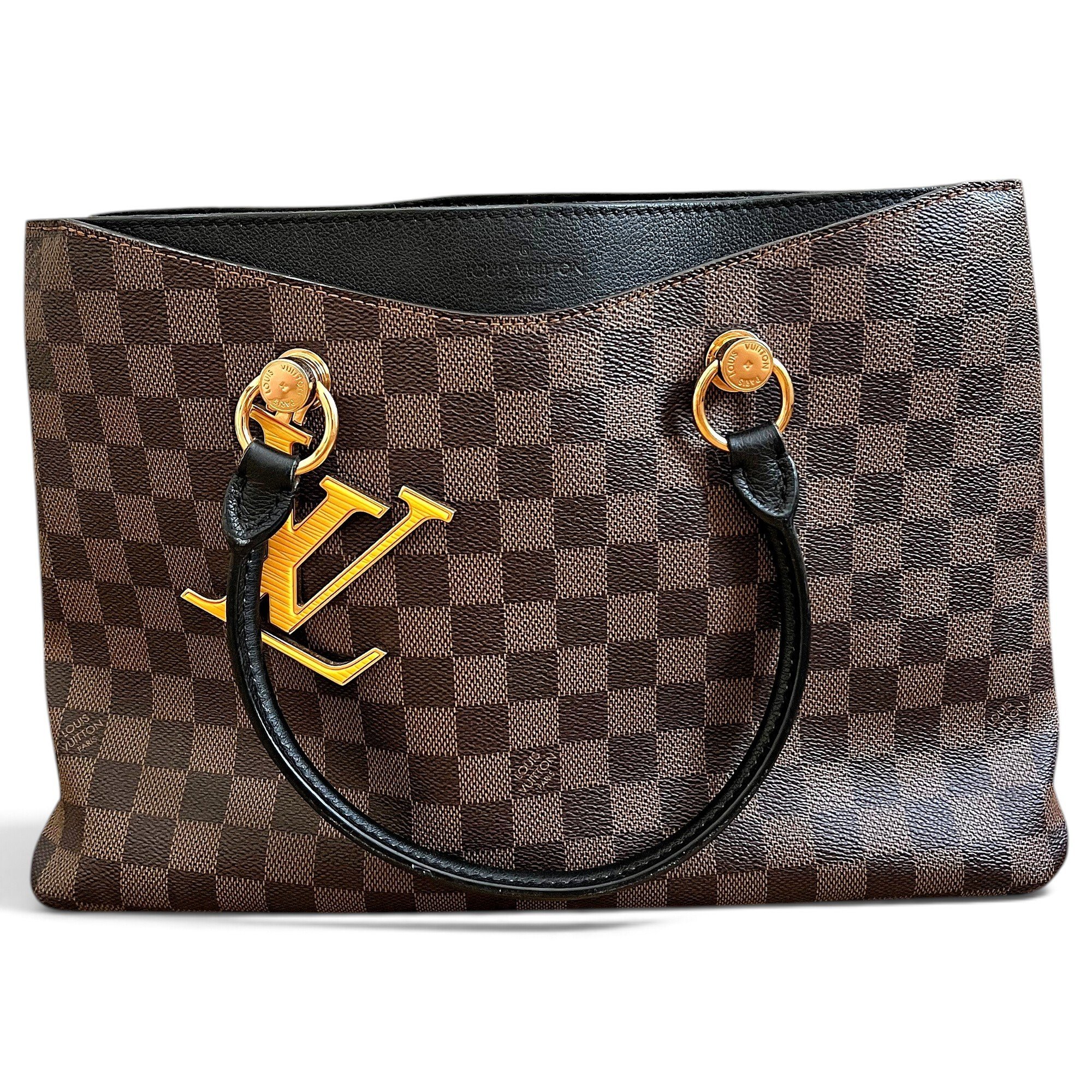 LV Riverside leather tote
