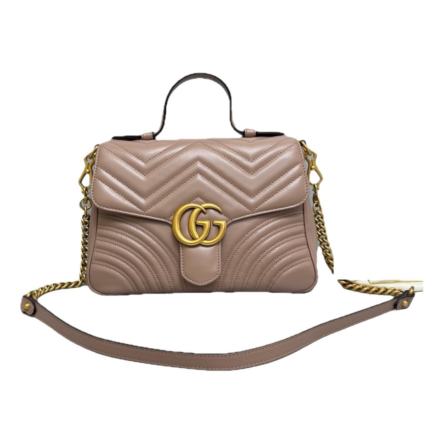 GG Marmont Flap leather handbag