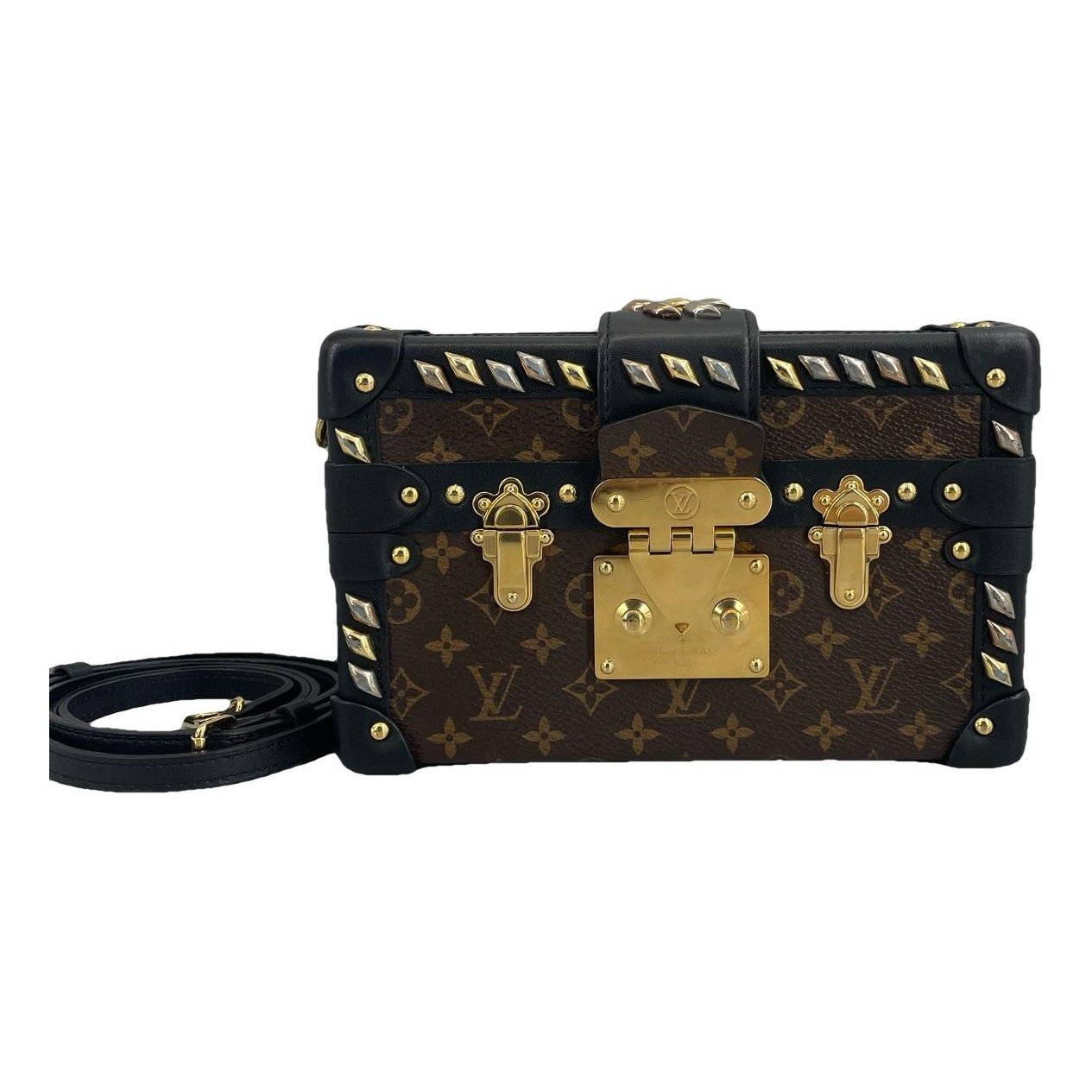 Petite Malle leather handbag