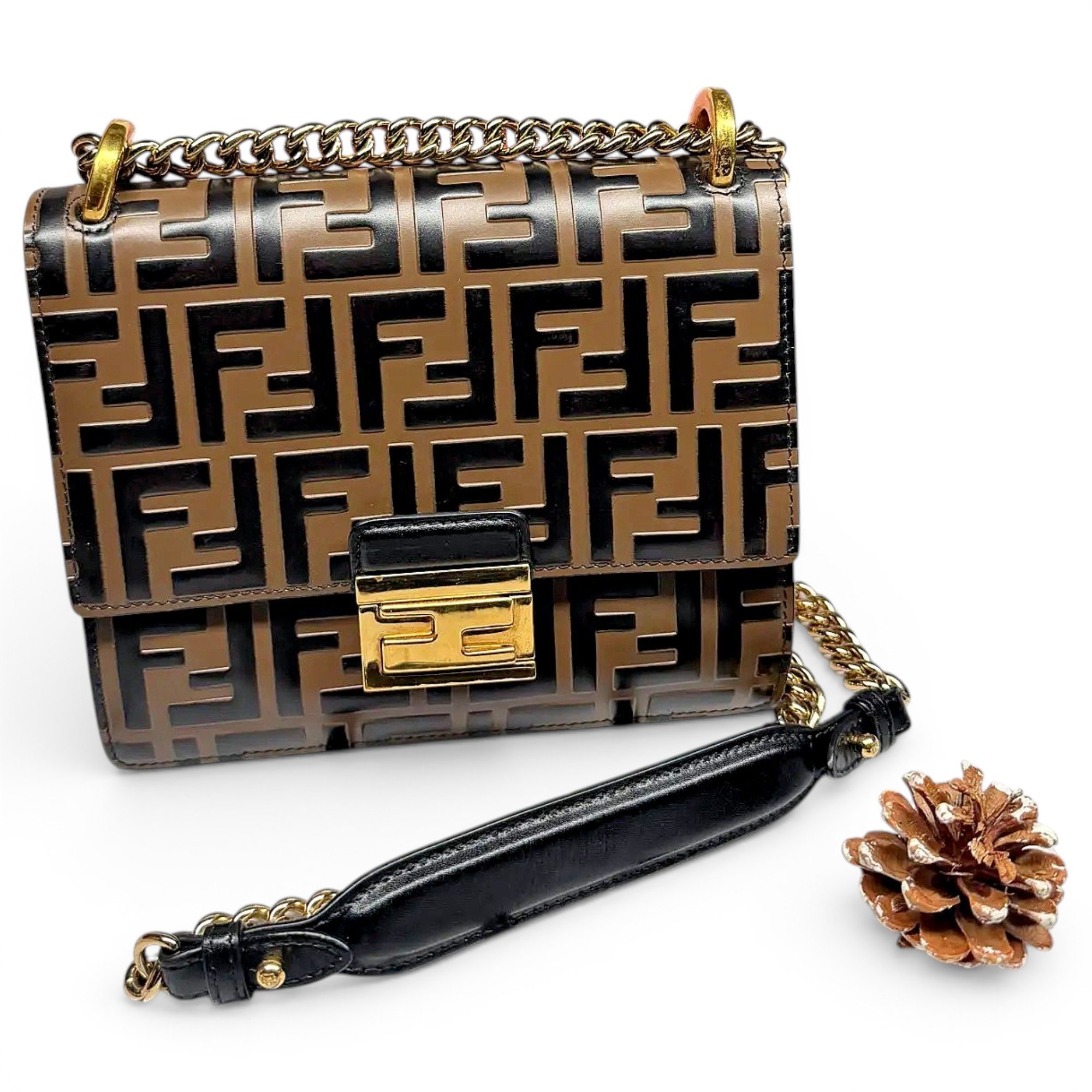 Fendi Kan U leather handbag