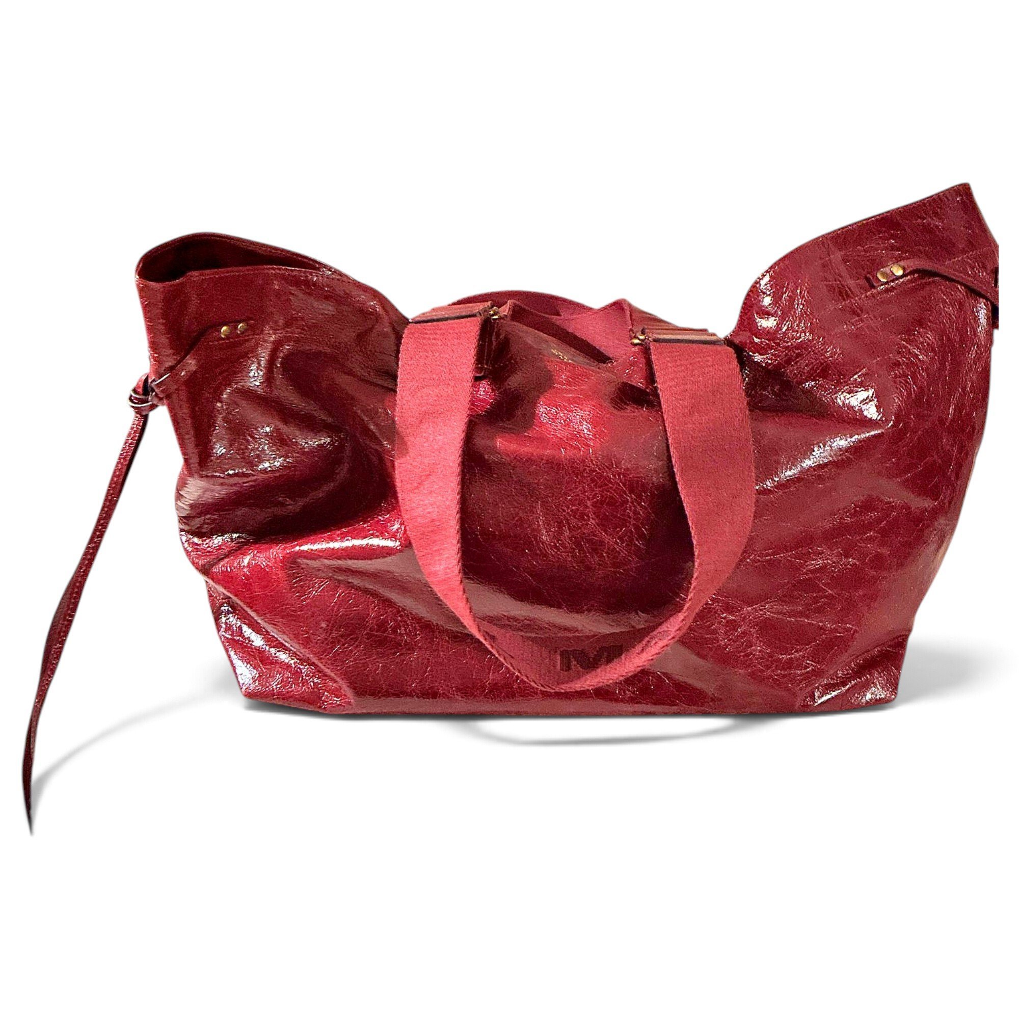 Patent leather tote