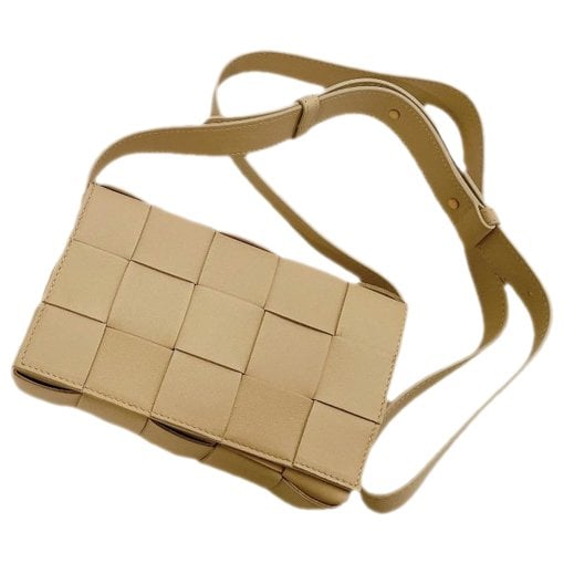Cassette leather crossbody bag