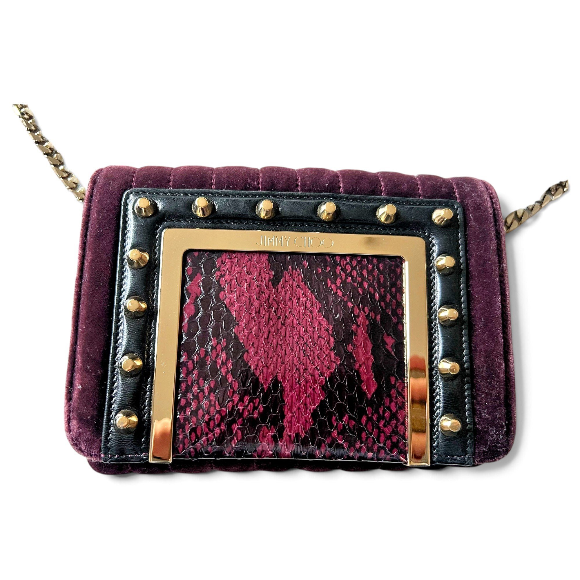 Lockett velvet handbag