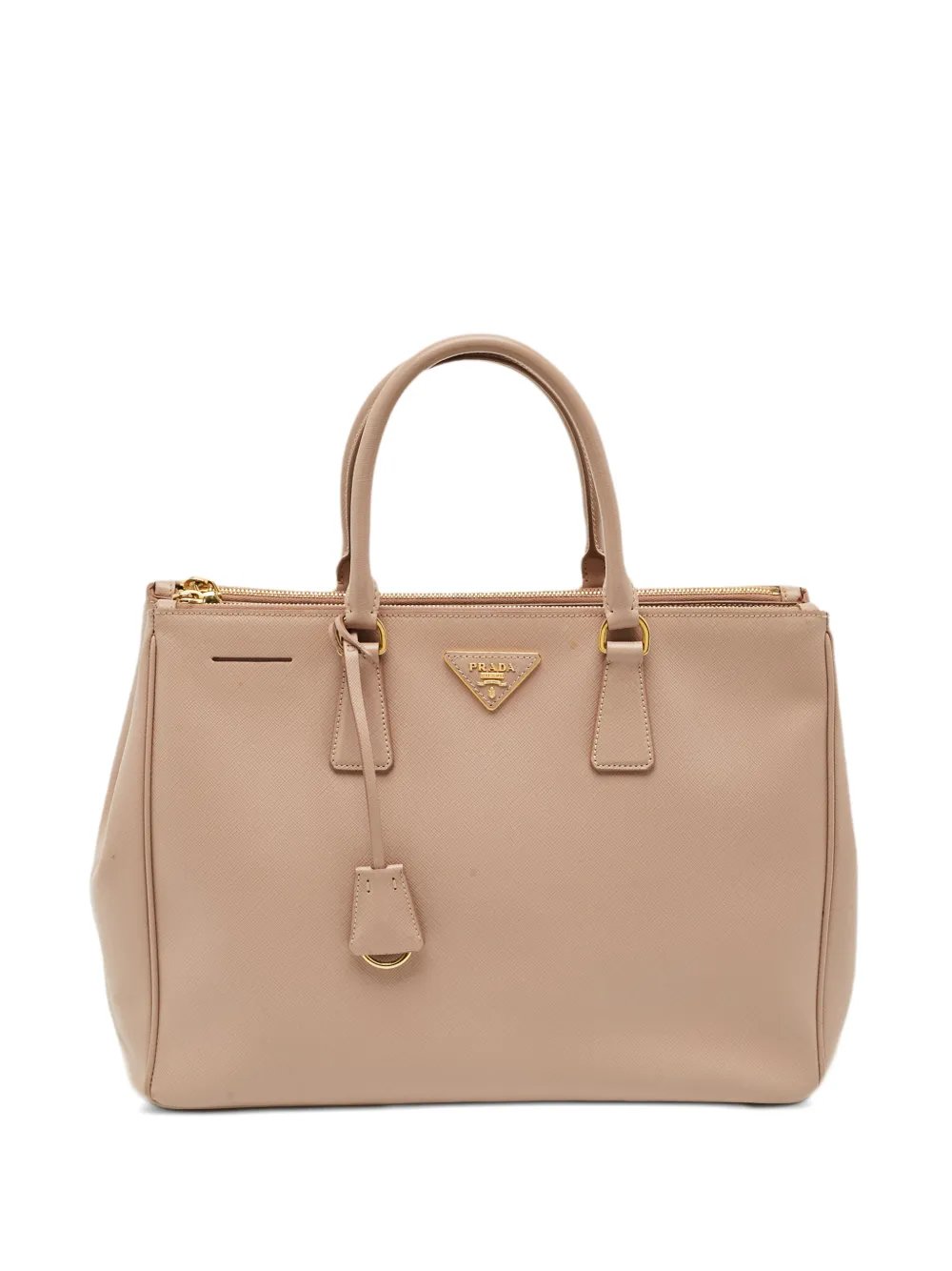 large Double Zip Saffiano Lux tote bag