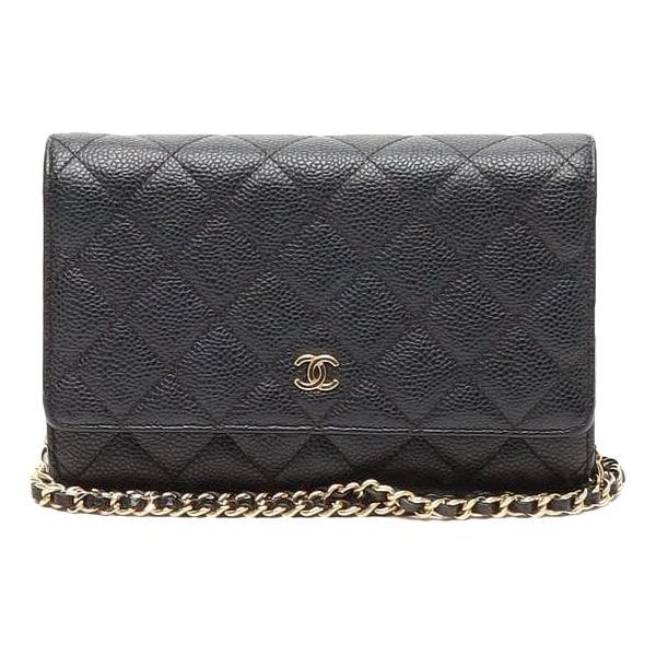 Wallet On Chain leather crossbody bag