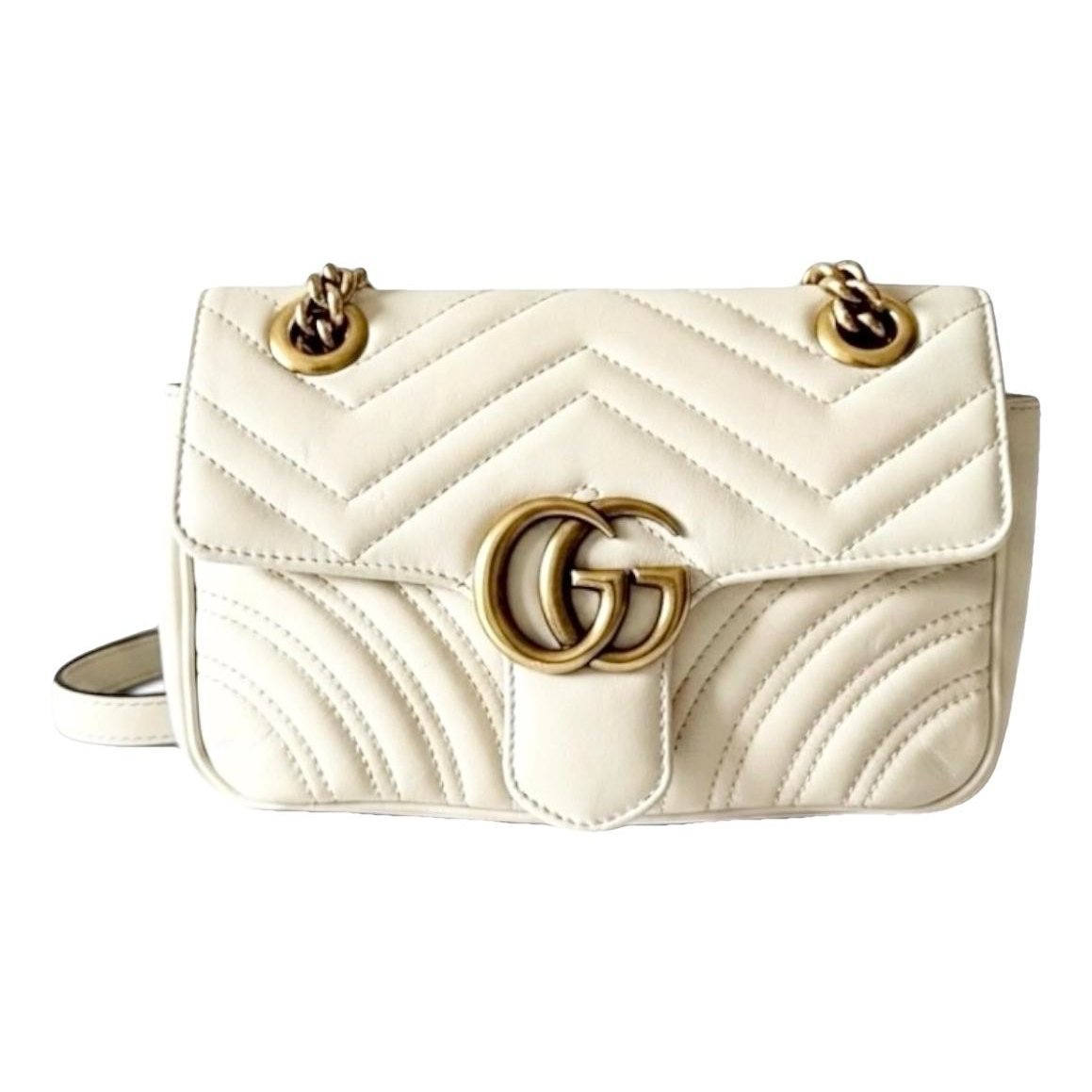 GG Marmont Flap leather crossbody bag