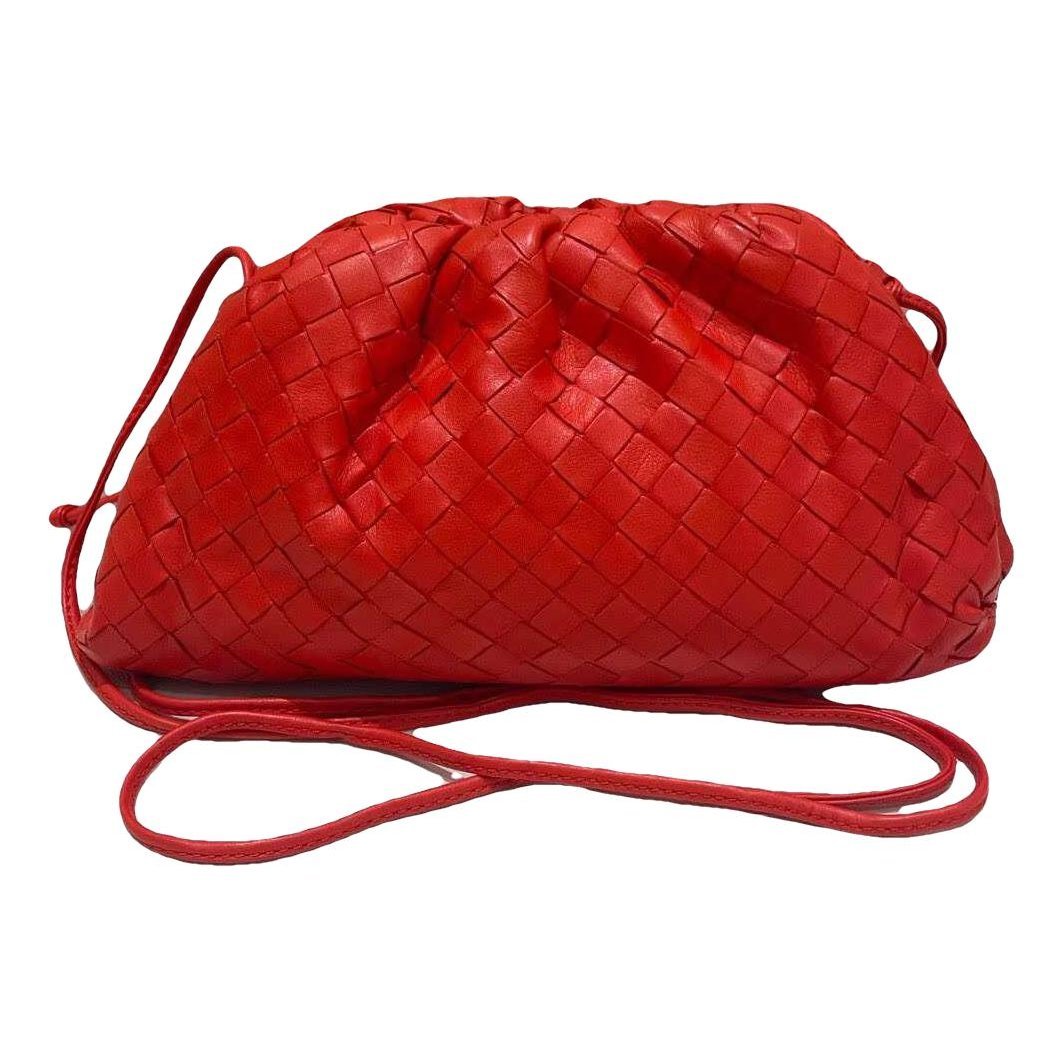 Pouch leather handbag