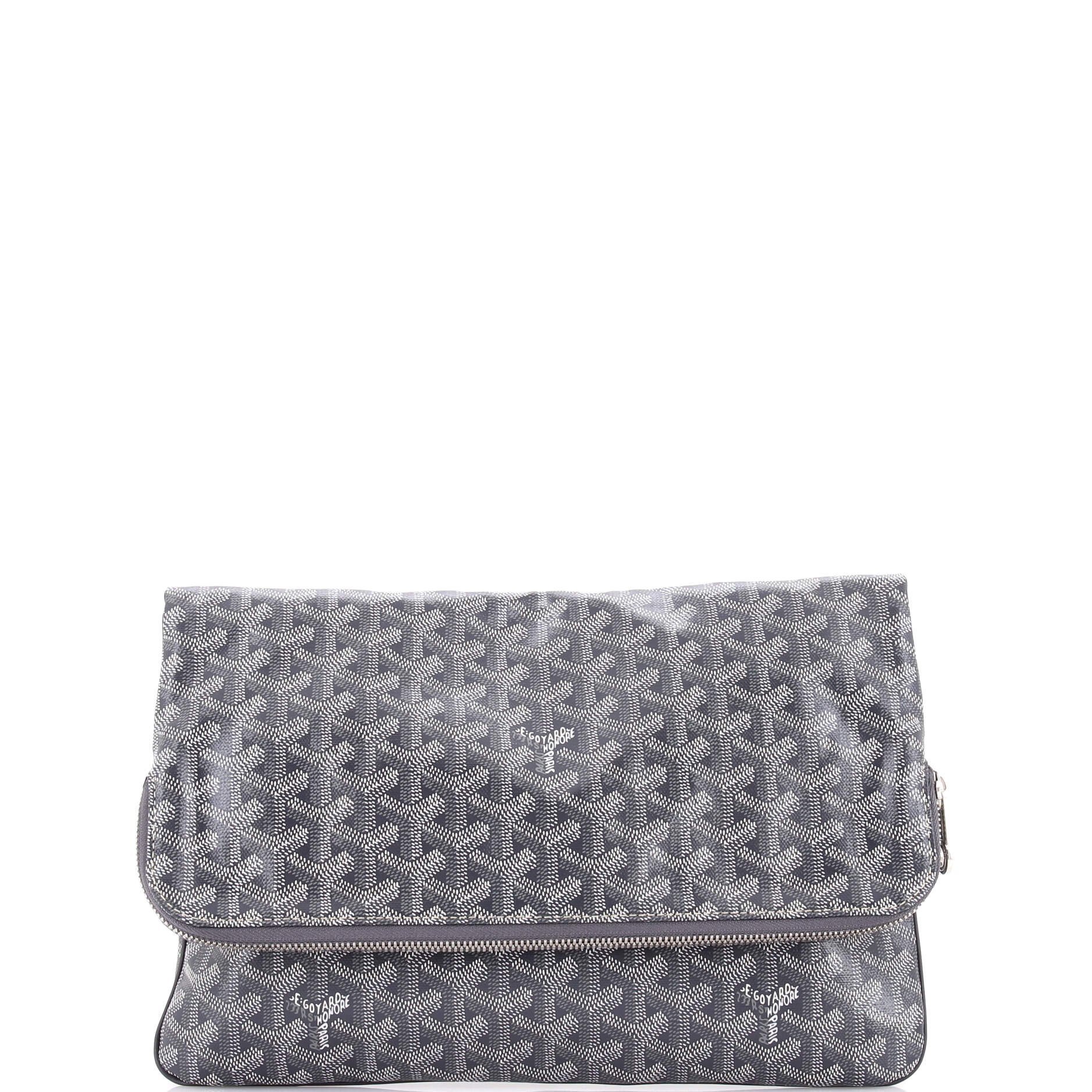 Leather clutch bag