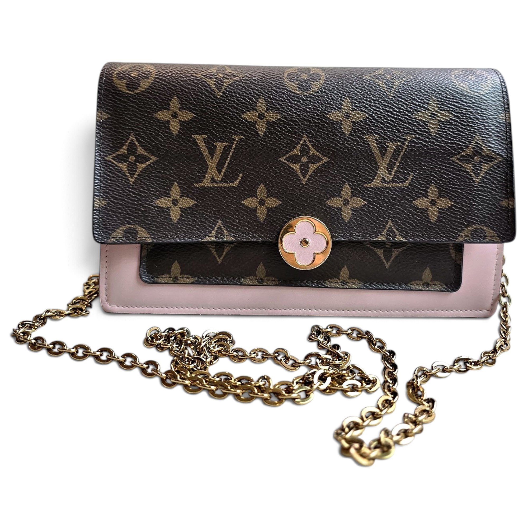 Flore chain patent leather handbag