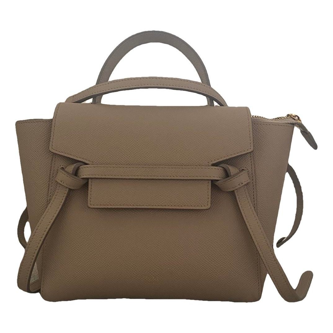 Belt leather handbag