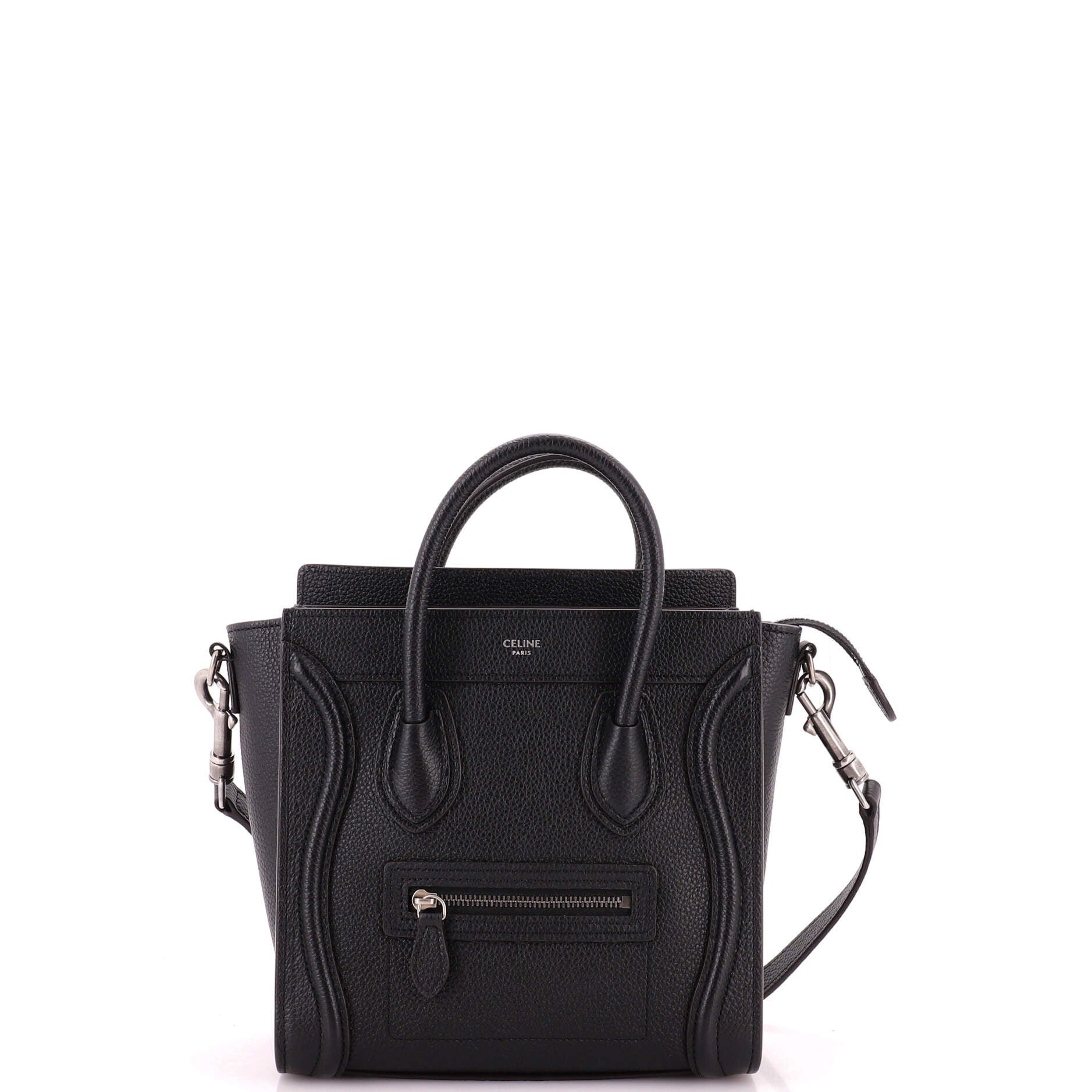 Luggage Bag Grainy Leather Nano