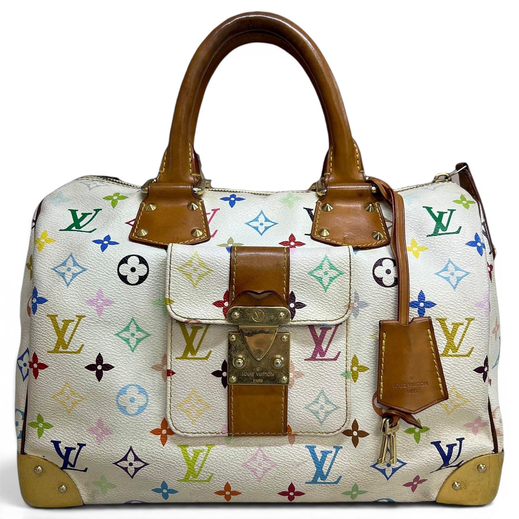 Speedy leather handbag