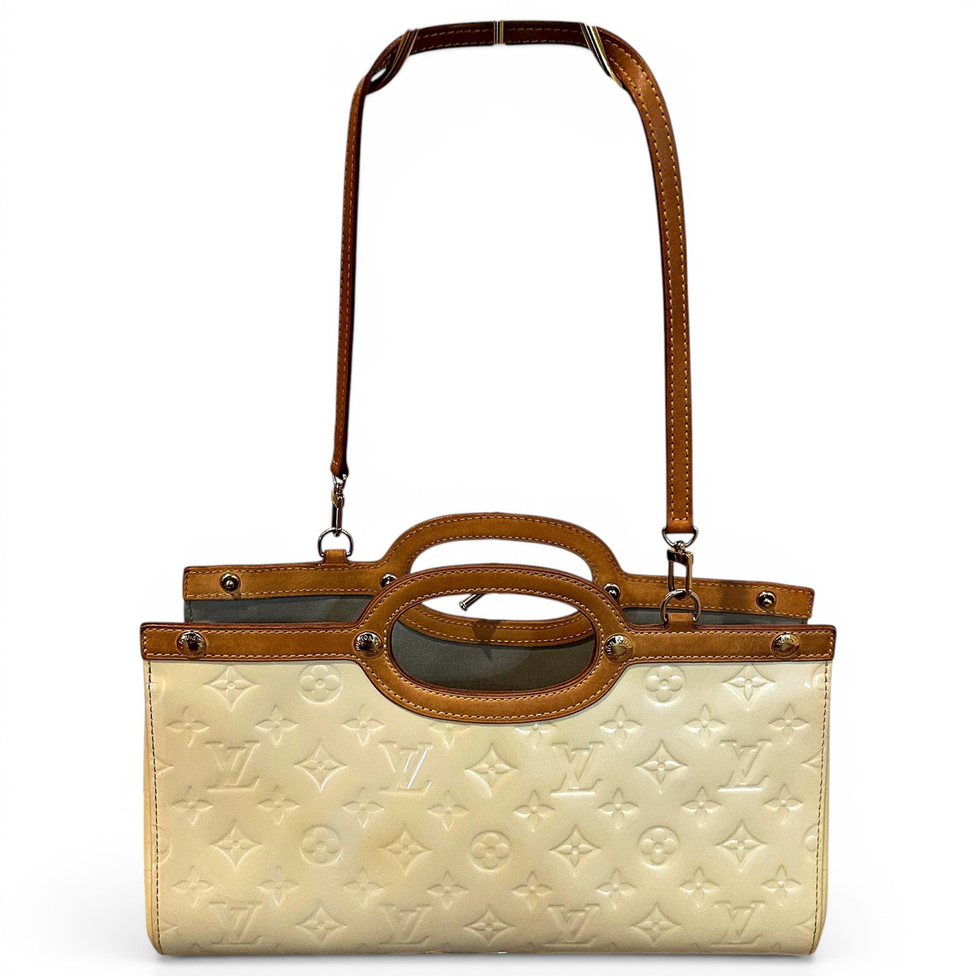 Roxbury patent leather handbag