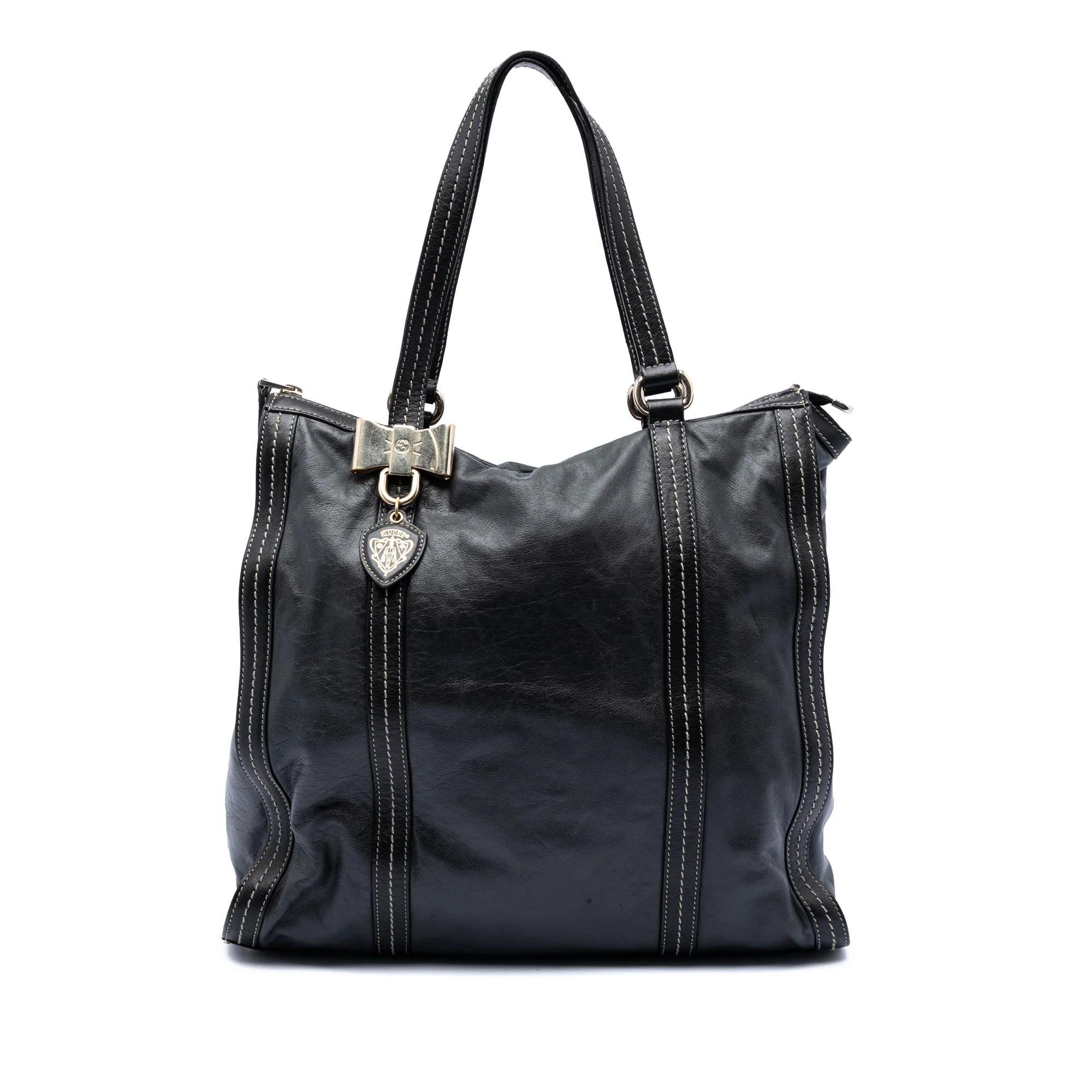 Bestiary tote leather handbag