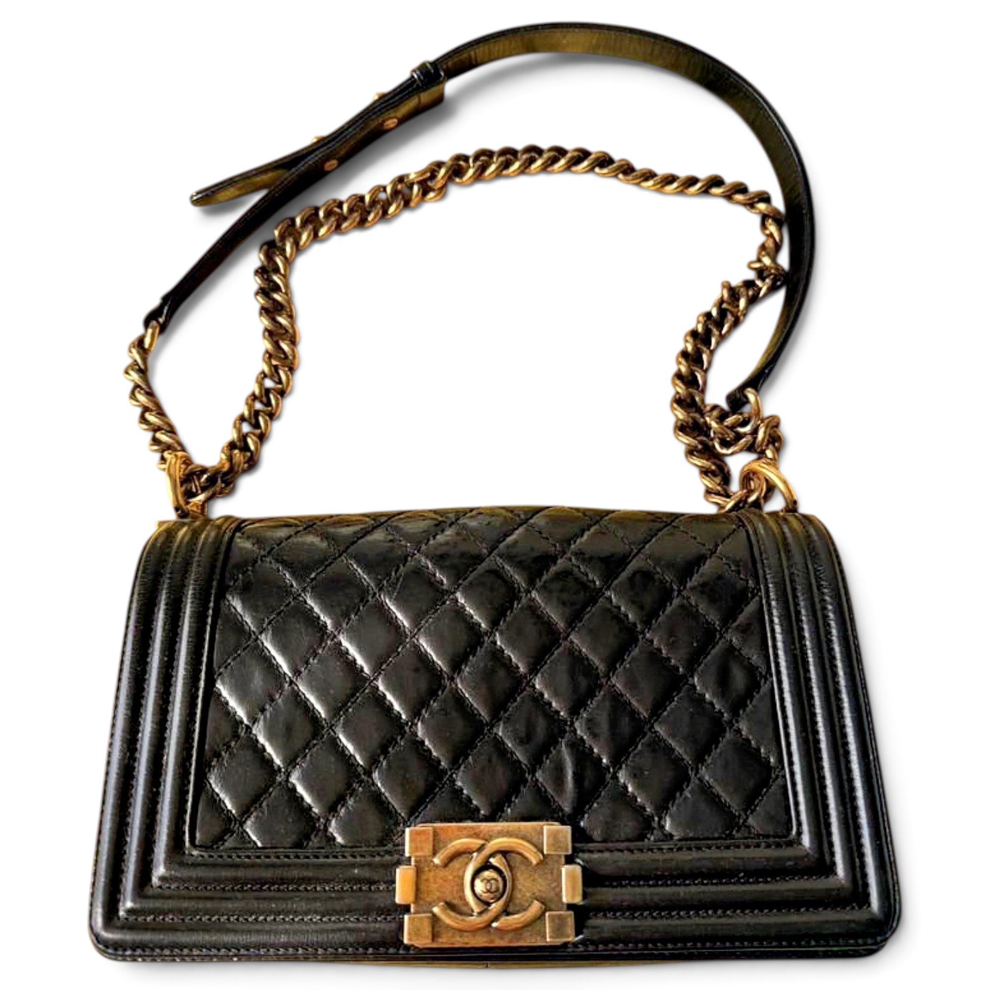 Boy leather crossbody bag