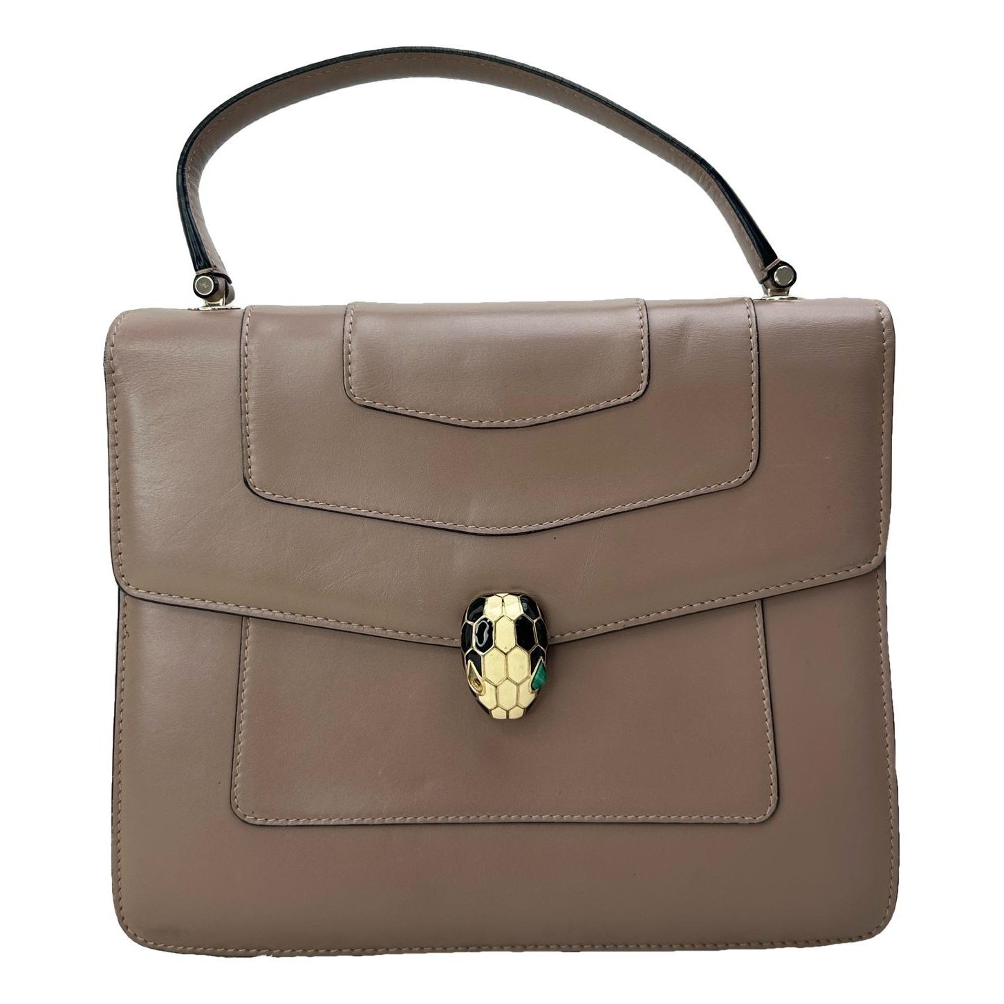Serpenti leather handbag