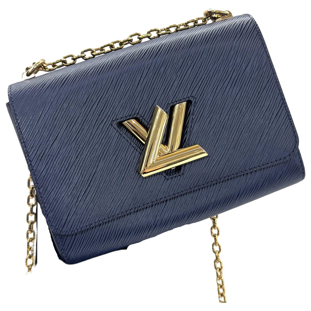 Twist leather handbag