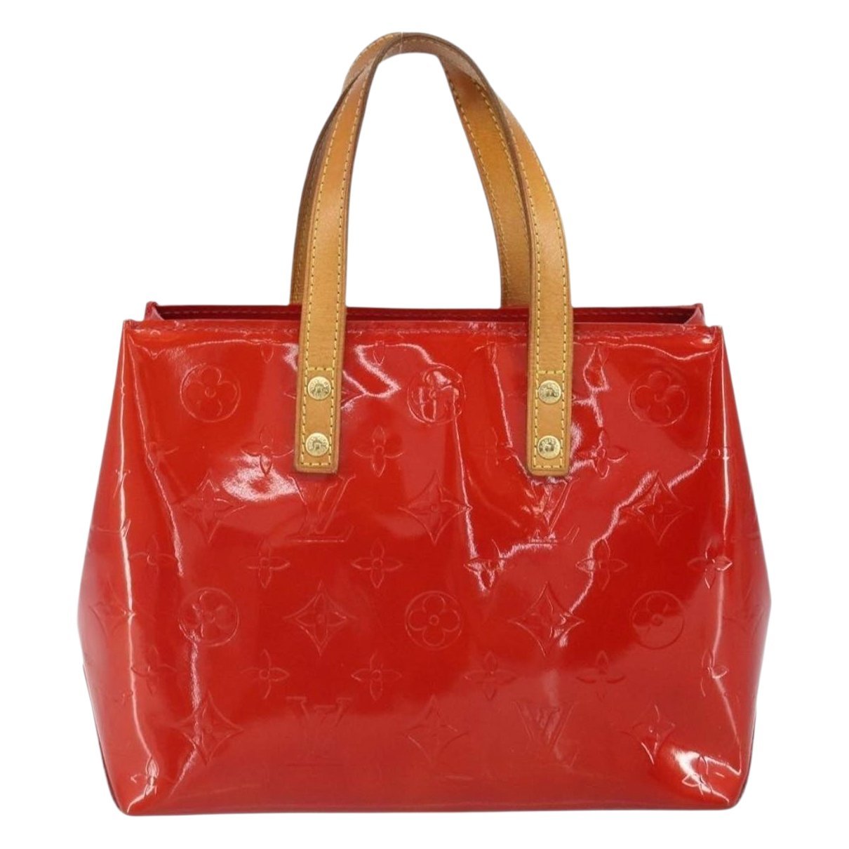 Reade patent leather handbag