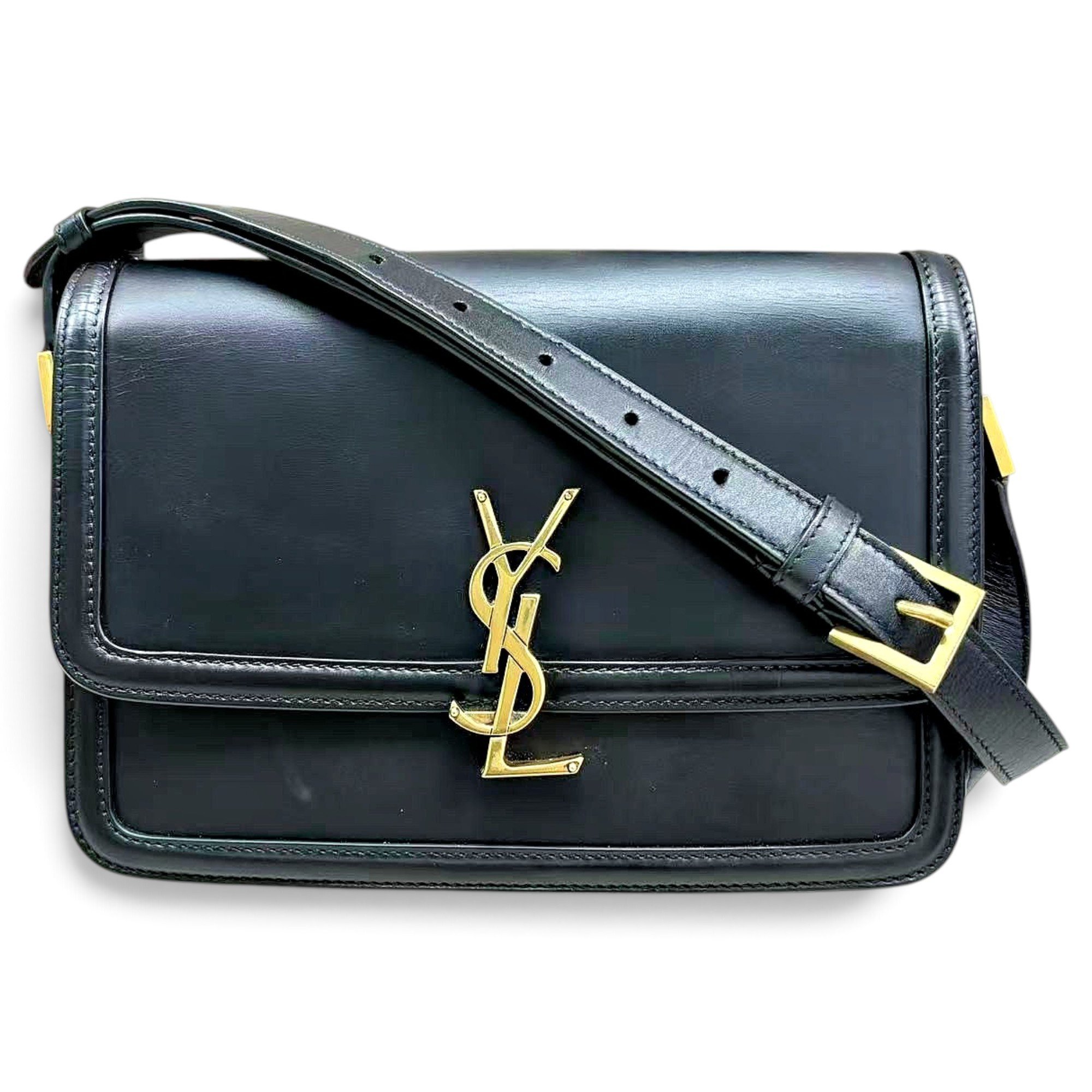 Solférino leather handbag