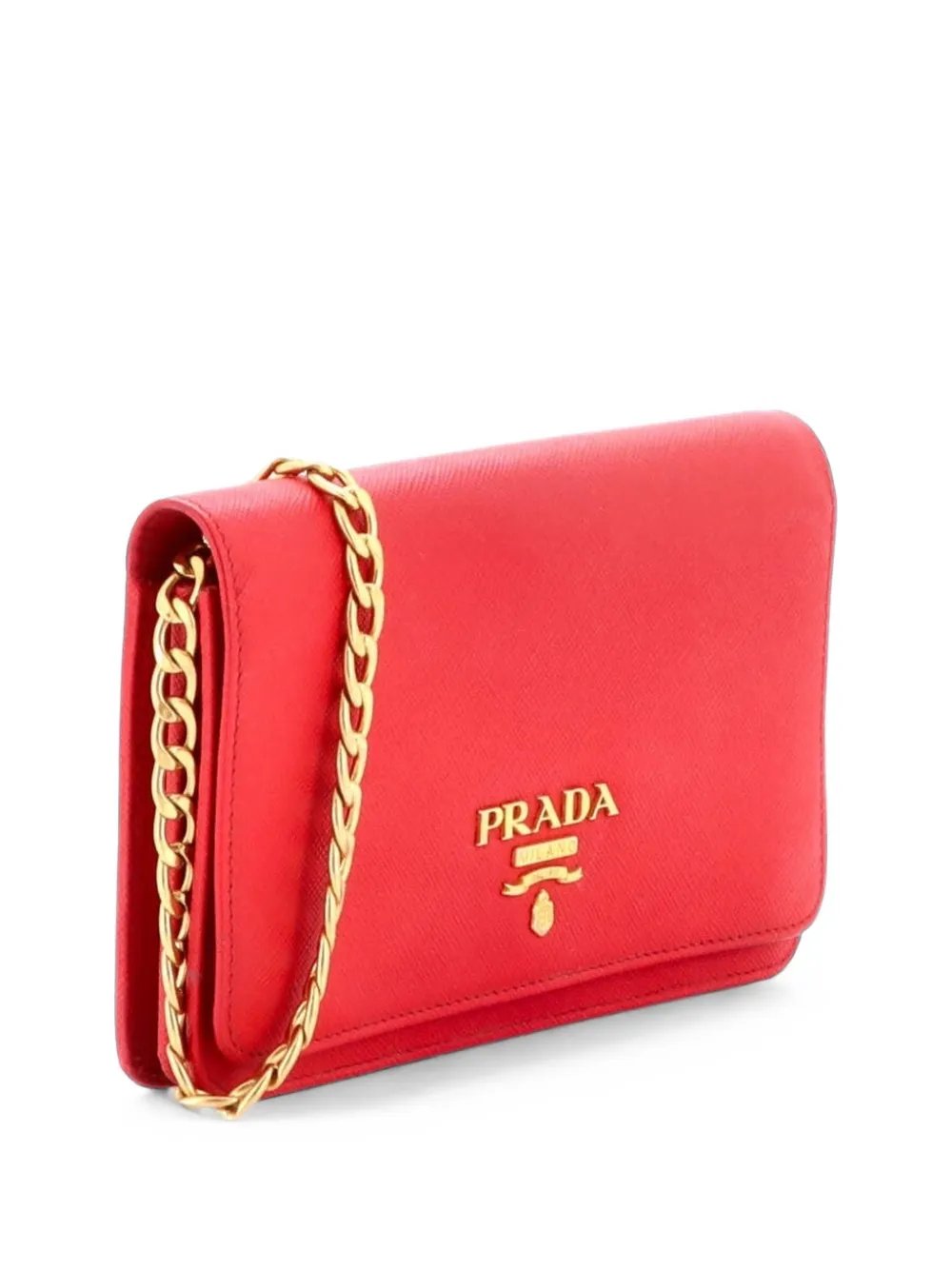 Chain Wallet Saffiano Leather crossbody bag