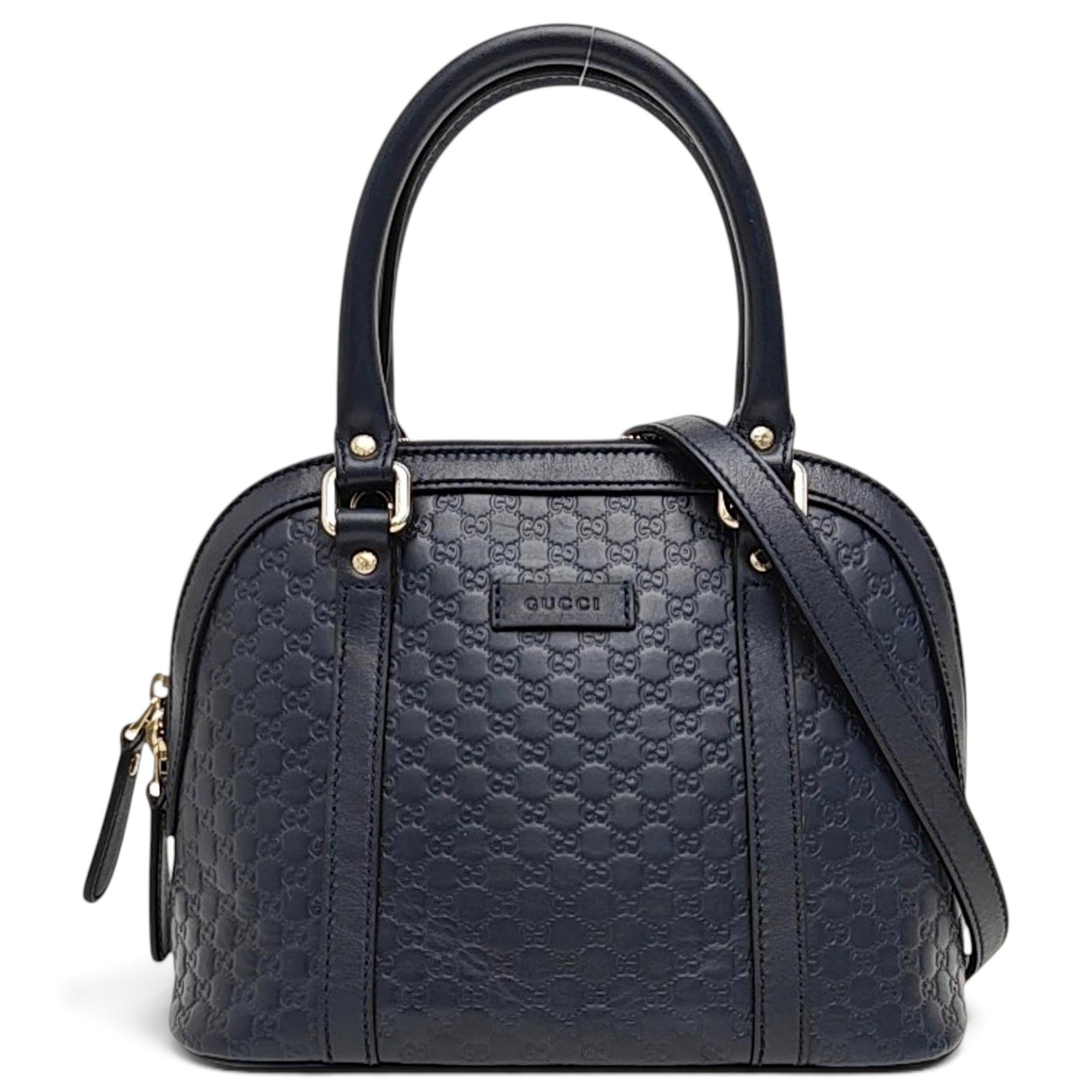 Dôme leather handbag