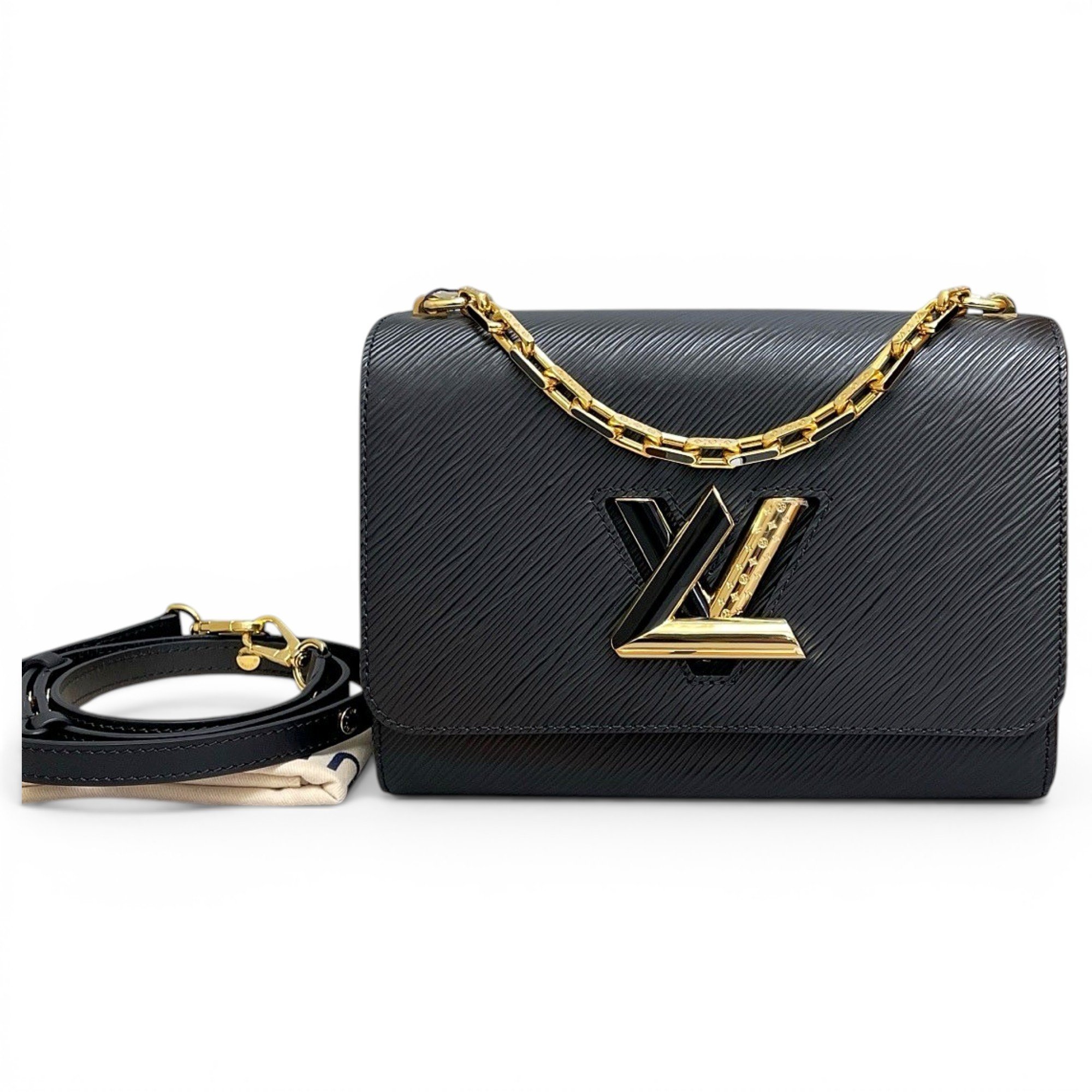 Twist leather handbag