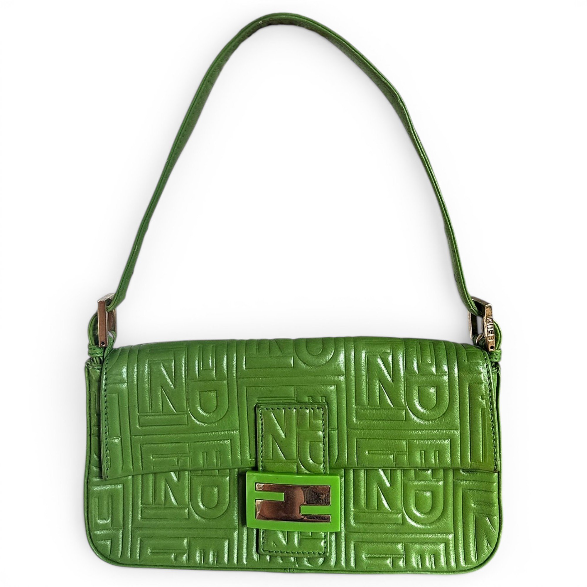 Baguette leather handbag