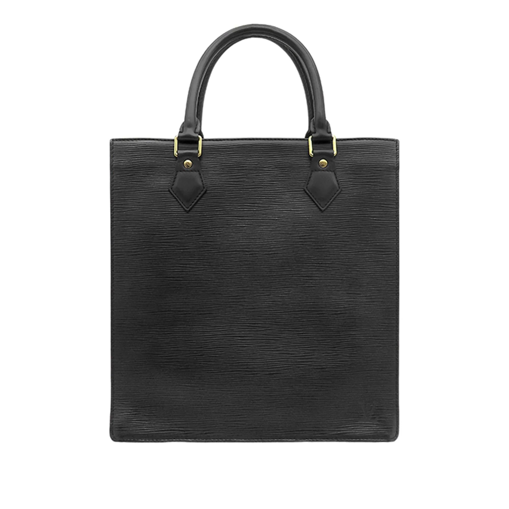 Plat leather tote