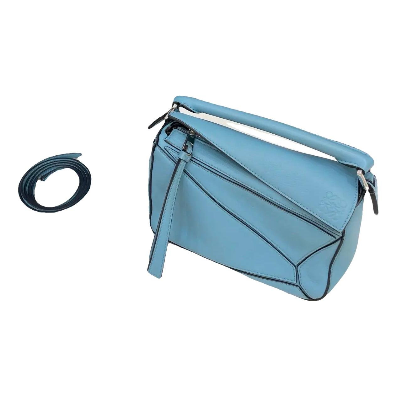 Puzzle leather crossbody bag