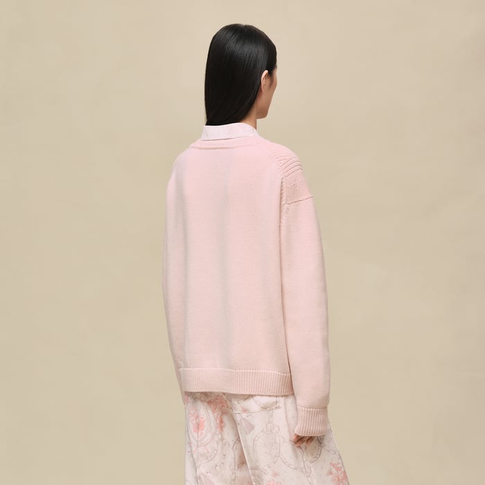 Rose Palomino Cashmere Long-sleeve Sweater