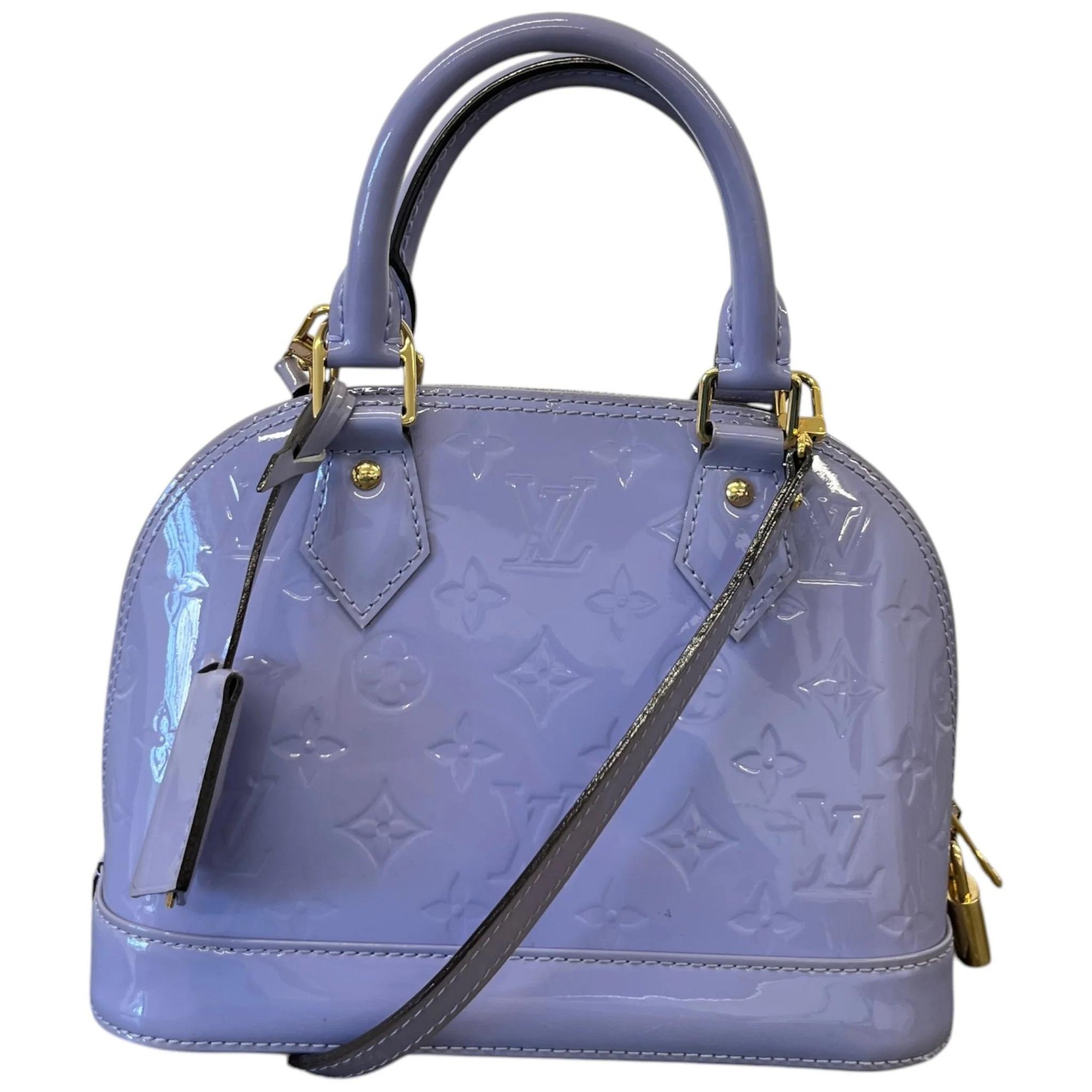 Patent leather handbag